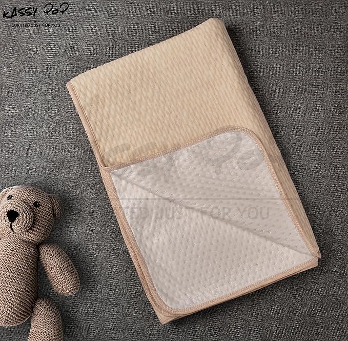Waterproof Baby Bed Pads, Mattress Protector. Soft and Lightweight with Soft Cotton Surface