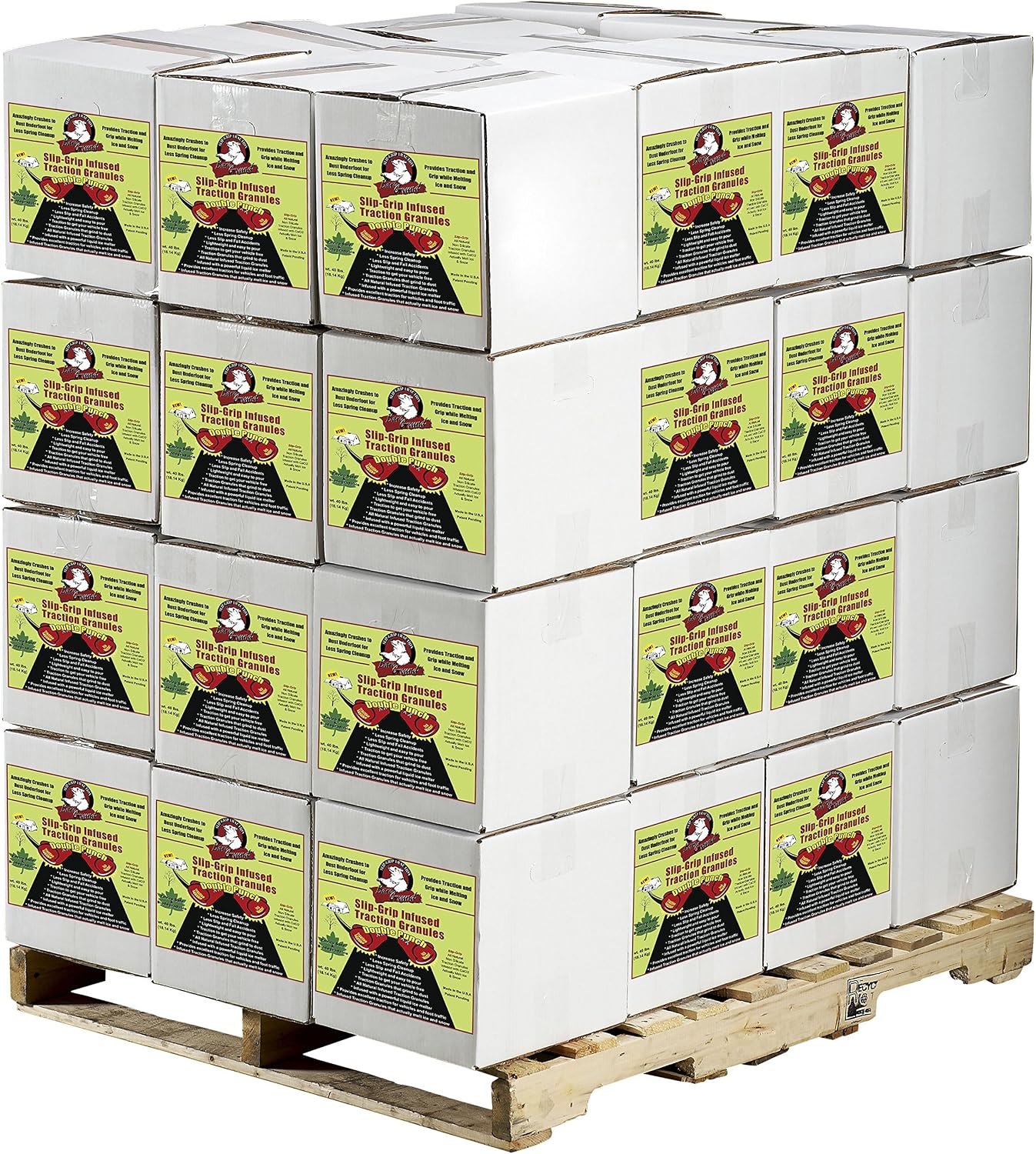 Bare Ground SLGP-15P Slip Grip Infused Traction Granules, 15 lbs (Pallet of 48)