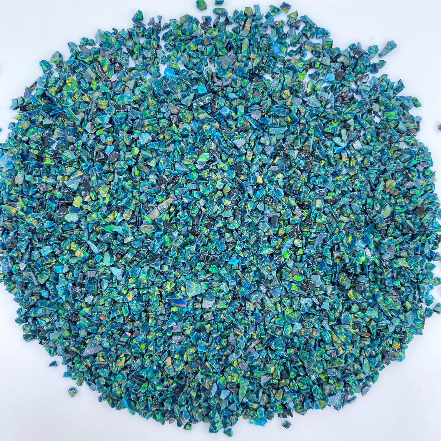 Dragon Scale Opal (5g) - Blue-Green, Green Opal - Crushed - 1 Gram