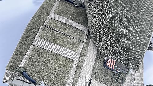 Miniatura 2 de Crusader 2.0 Tactical Molle - Chaleco táctico con hebillas de liberación rápida con bolsas laterales y bolsa triple para mag