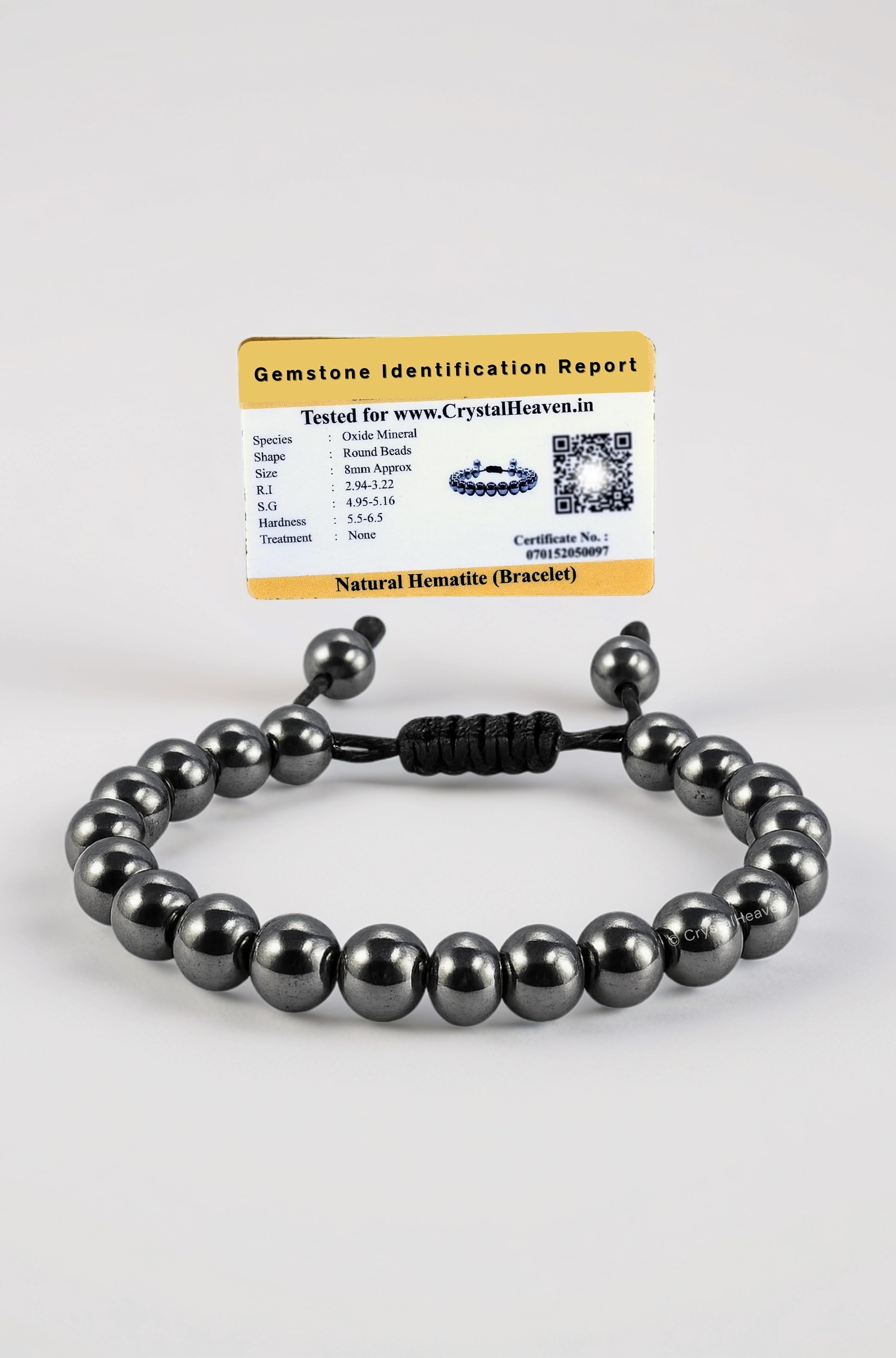 Crystal Heaven Certified Crystal Bracelet for Women Men with Healing Crystal and Reiki Stone - Original Authentic Gemstone Adjustable Beaded Bracelet for Money, Wealth Success & Positive Energy
