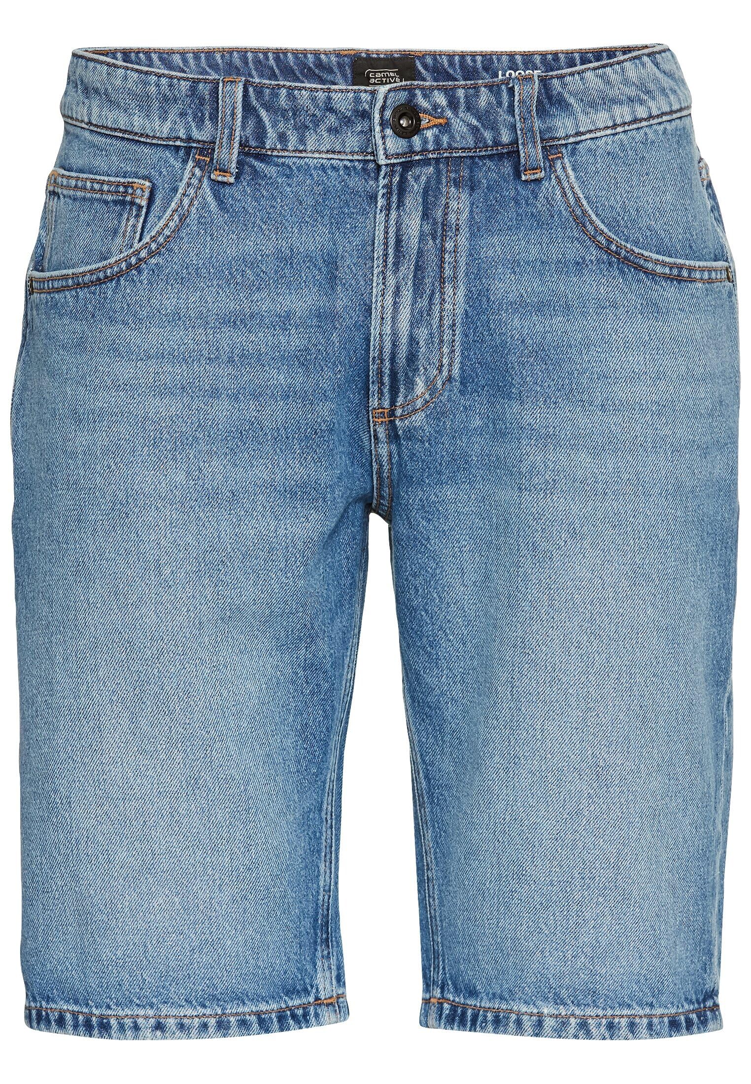 camel active Men's Shorts, Blue, 32W