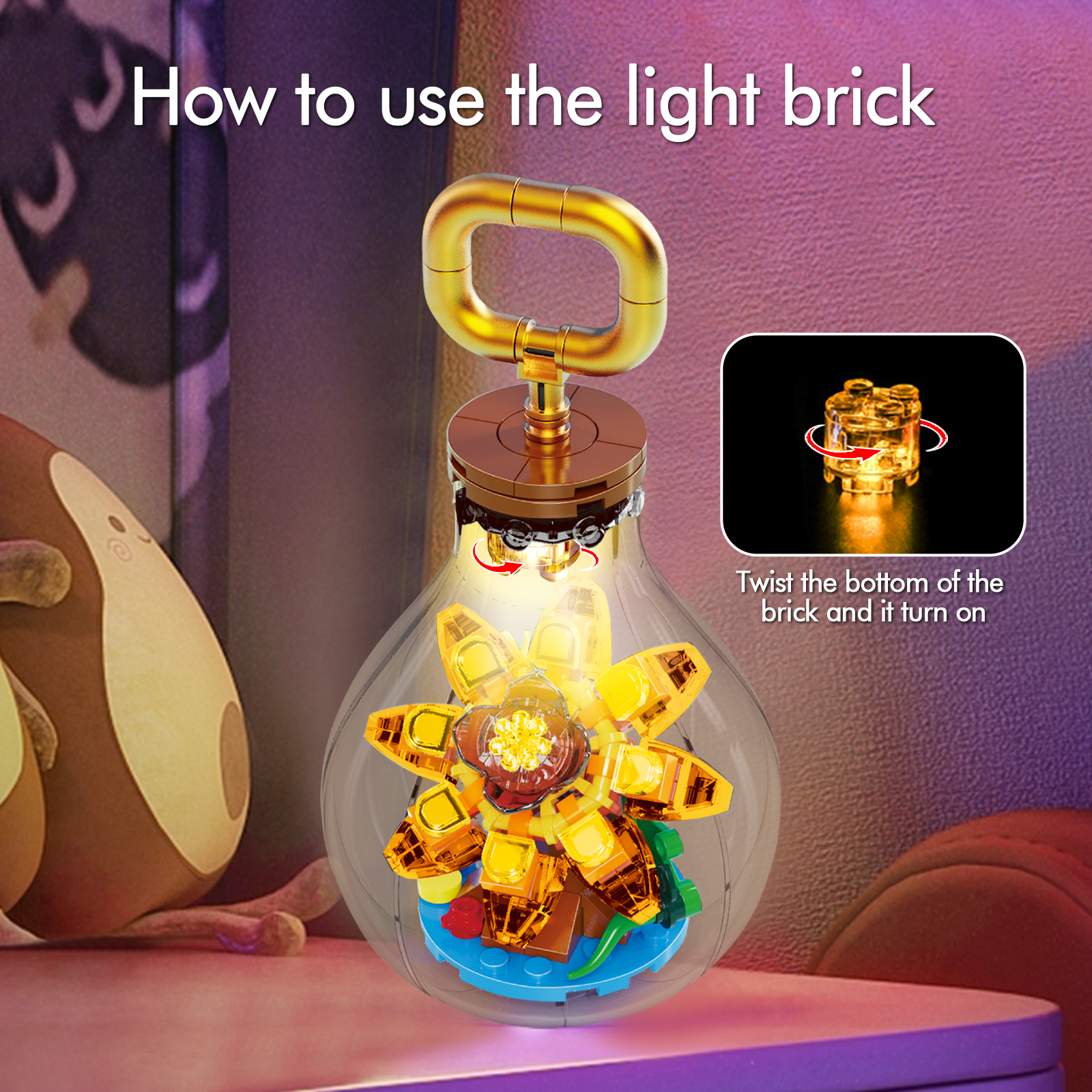 Amazon.com: ZYLEGEN Succulents in Bulbs Building Block Set with 2