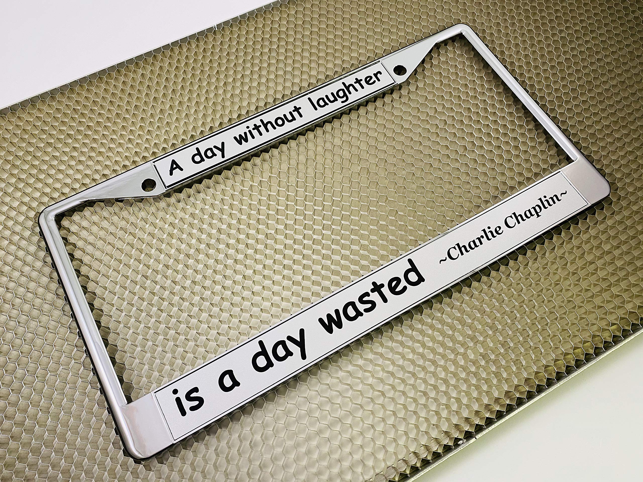 Custom Personalized Metal Laser Engraved Car License Plate Frame with Free caps - Picture 72 of 132