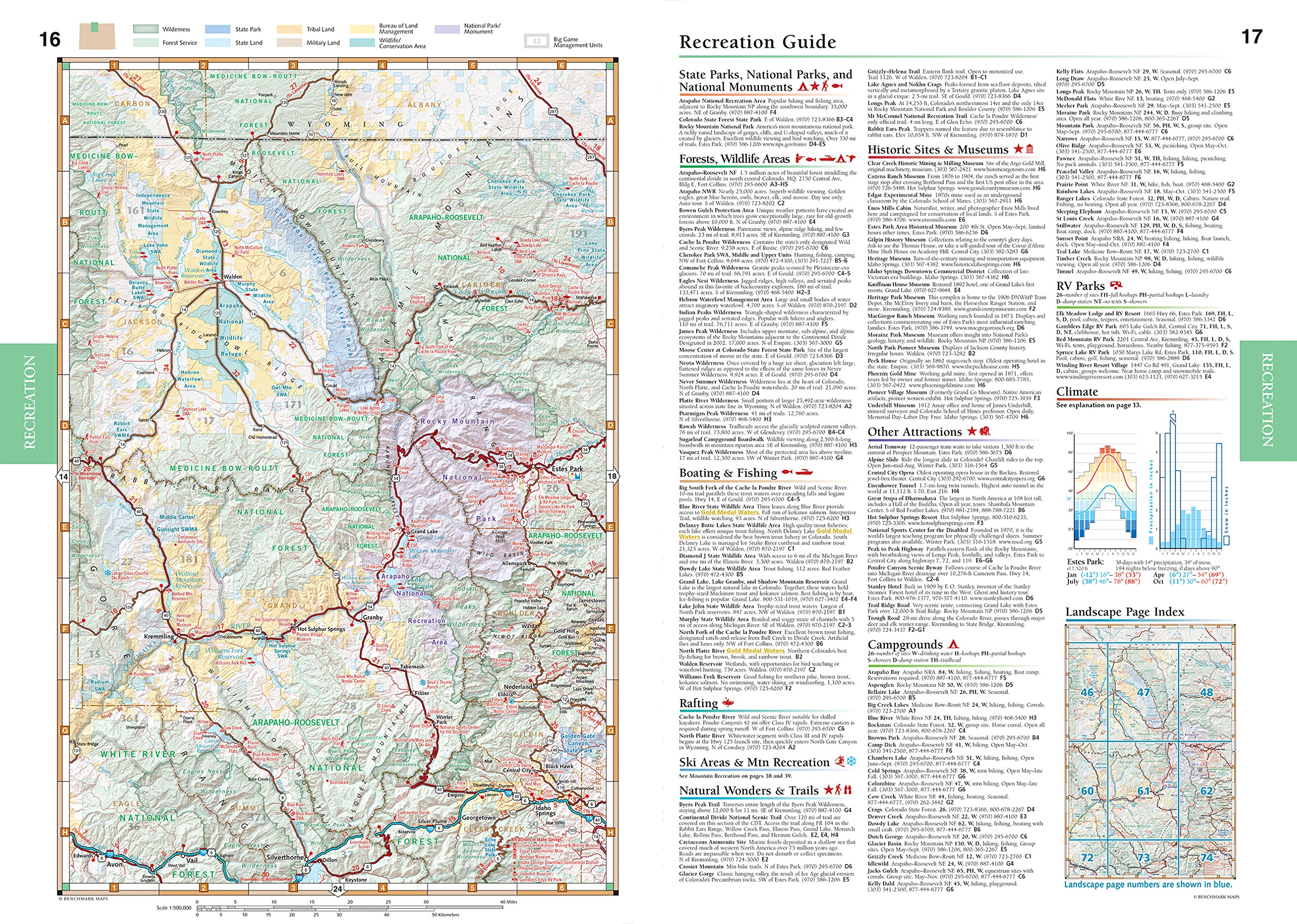 Benchmark Colorado Road & Recreation Atlas, 4th Edition: State Recreation Atlases [Idioma Inglés]