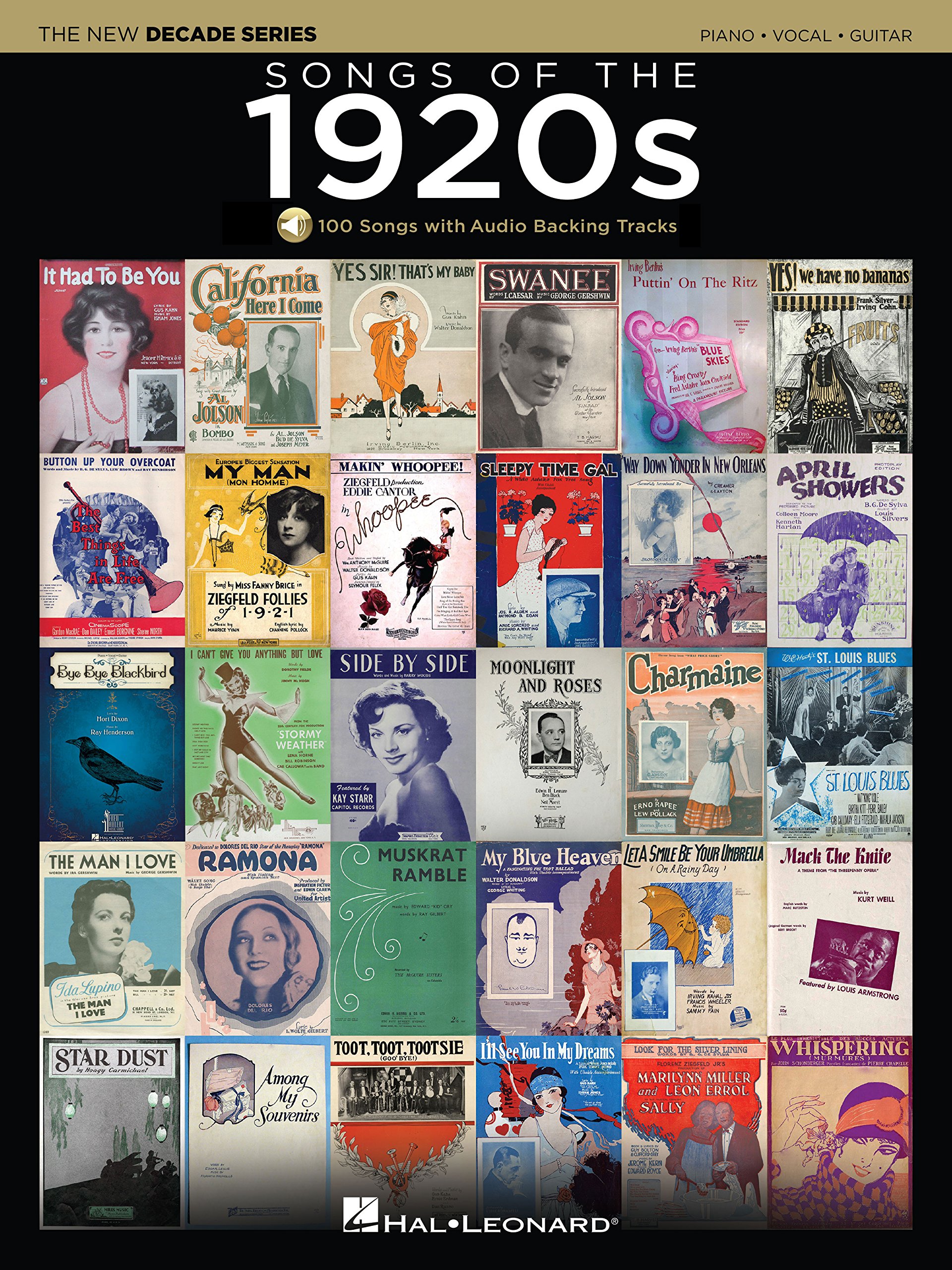 Songs of the 1920s Songbook: The New Decade Series with Play-Along Backing Tracks