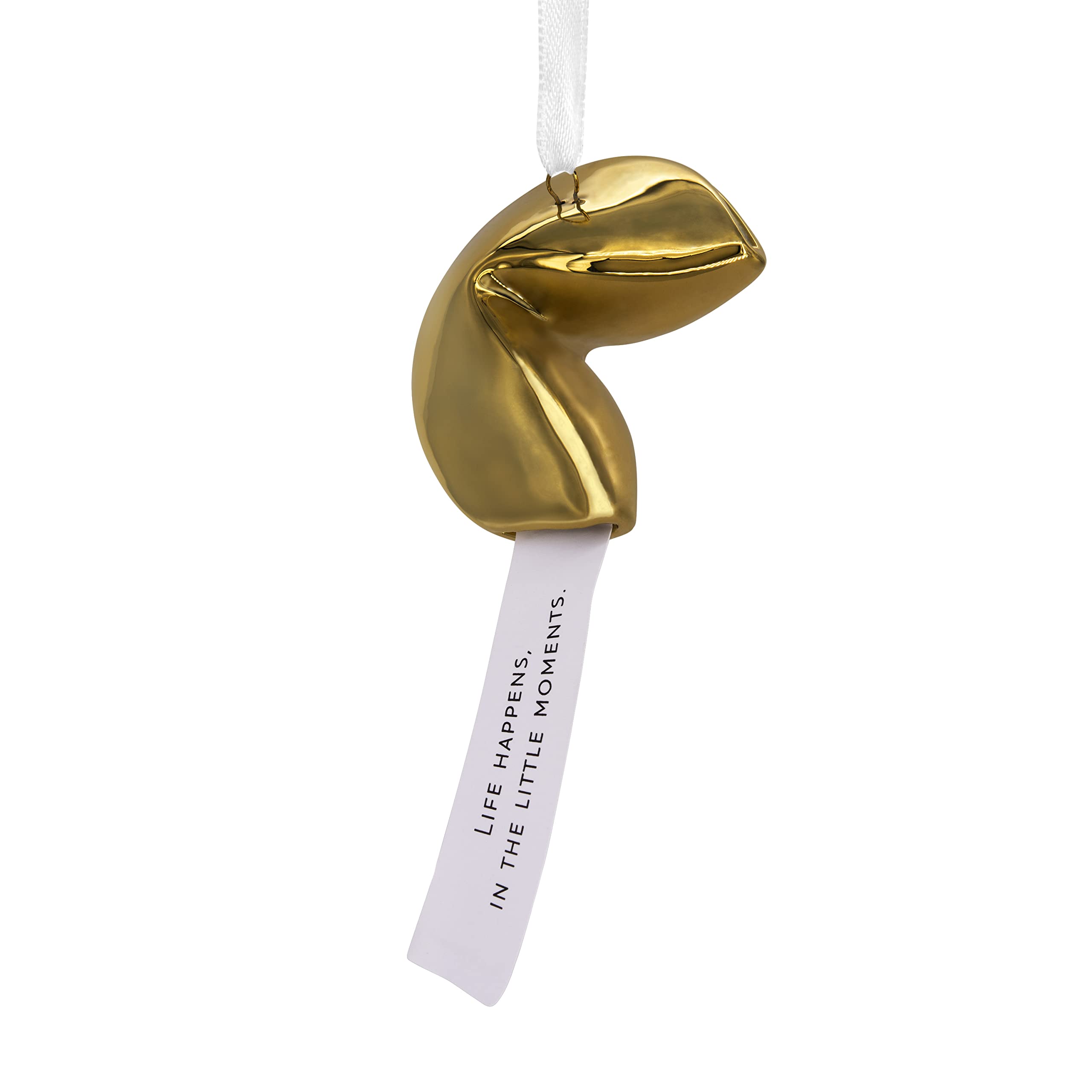 Hallmark Signature Fortune Cookie Christmas Ornament, Premium Ceramic
