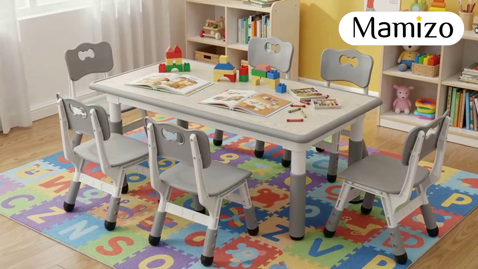 2 Chaises Enfants En Bois MAMIZO - Ã   Partir De 1 An, Hauteur D'assise 27 Cm - Jusqu'Ã  80 Kg - 55x30x28 Cm