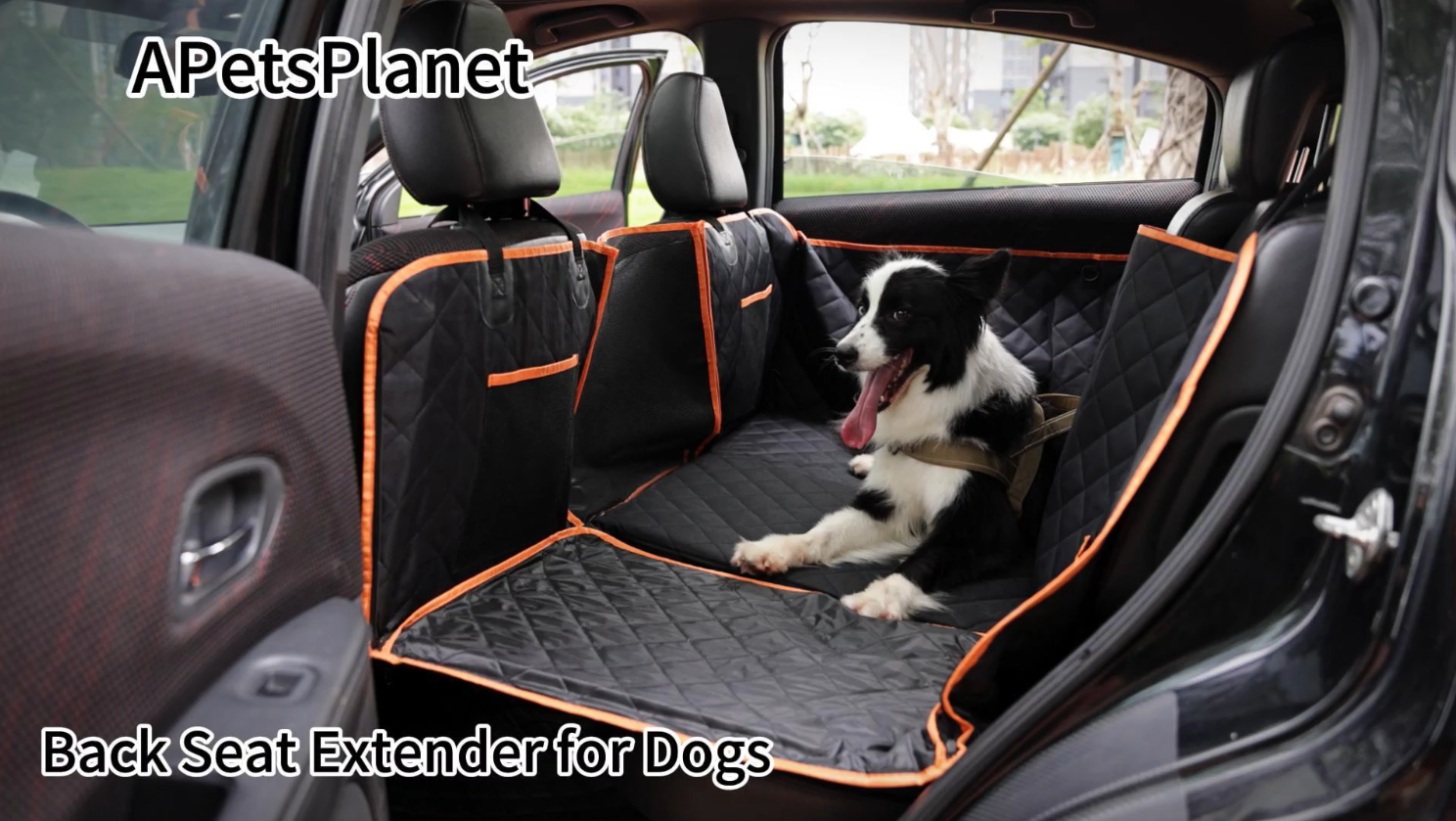 Back Seat Extender for Dogs - Large Space, Heavy-Duty Dog Car Seat Cover for Back Seat with Hard Bottom Holds 420lbs, Waterproof 600D Upgraded Material Dog Hammock for Car,Easy to Use and Clean - image 8
