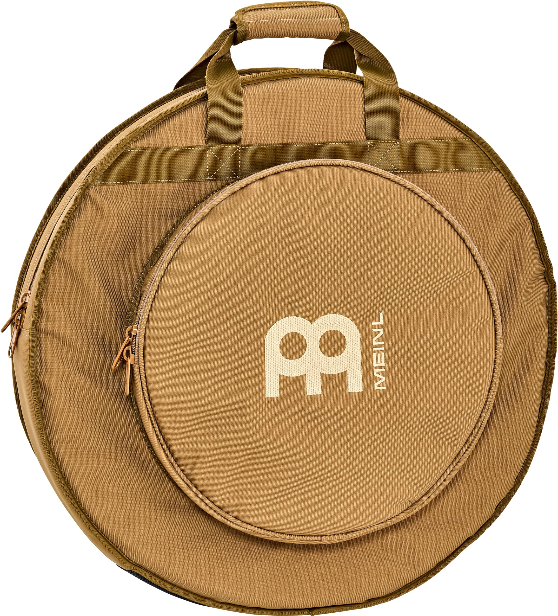 Meinl Cymbals Pro Cymbal Bag – Tasche für Schlagzeugbecken bis 22 Zoll – Extra Hi-Hat Fach, Schultergurt, Tragegriff – Drum Zubehör, Hellbraun (MCB22CB)