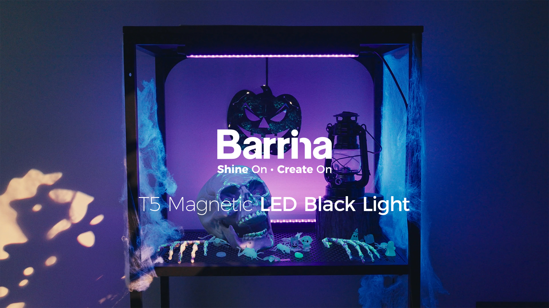 Barrina Black Light Bar, 10W 1FT Magnetic LED Black Lights, for Glow Party, Fluorescent Poster Paint, Blacklight Halloween Decorations, Linkable UV Light, Plug with Built-in ON/Off Switch, 2 Packs - Amazon.com