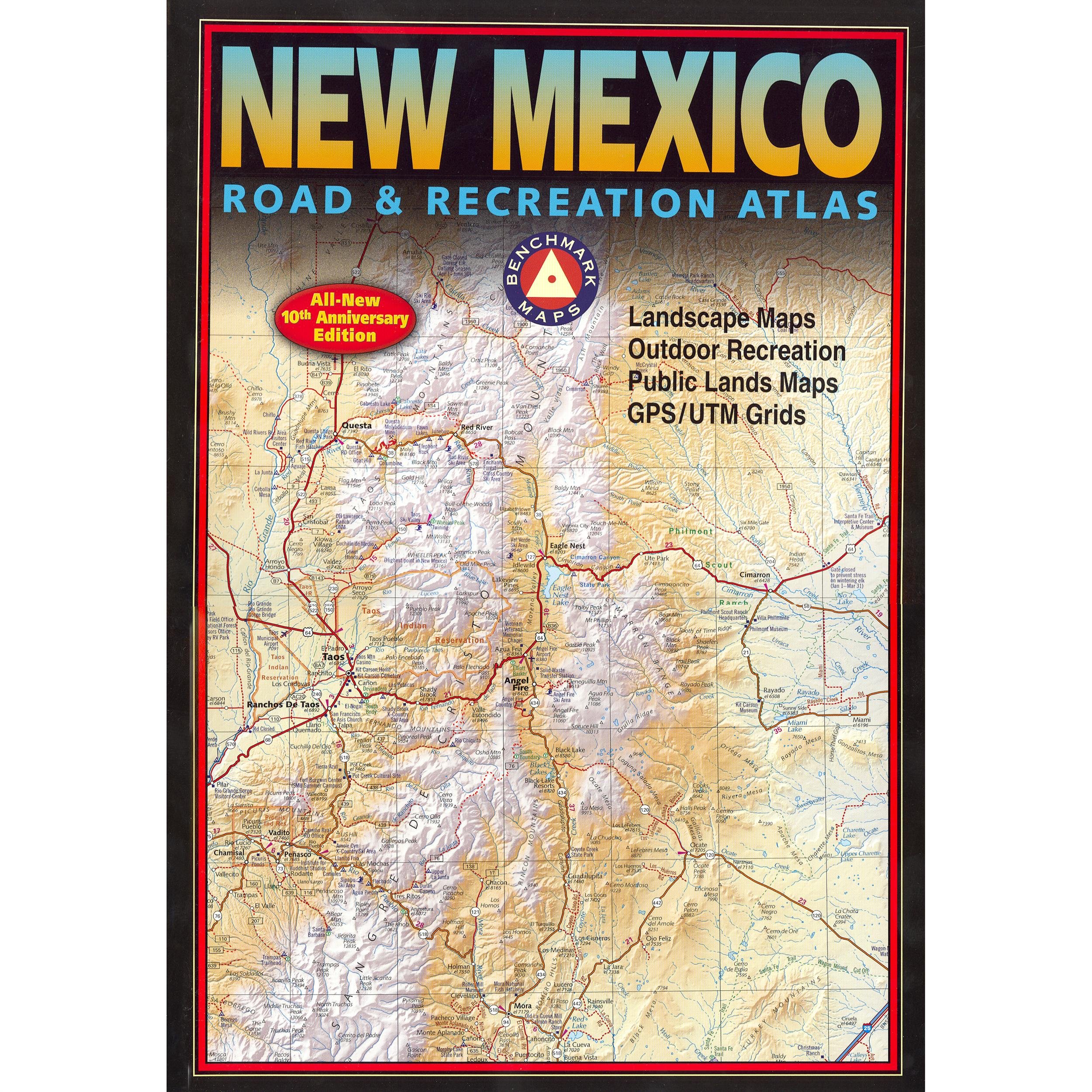 Road & Recreation Atlas New Mexico: Straßenatlas zu Erholungsgebieten (Benchmark Atlas)