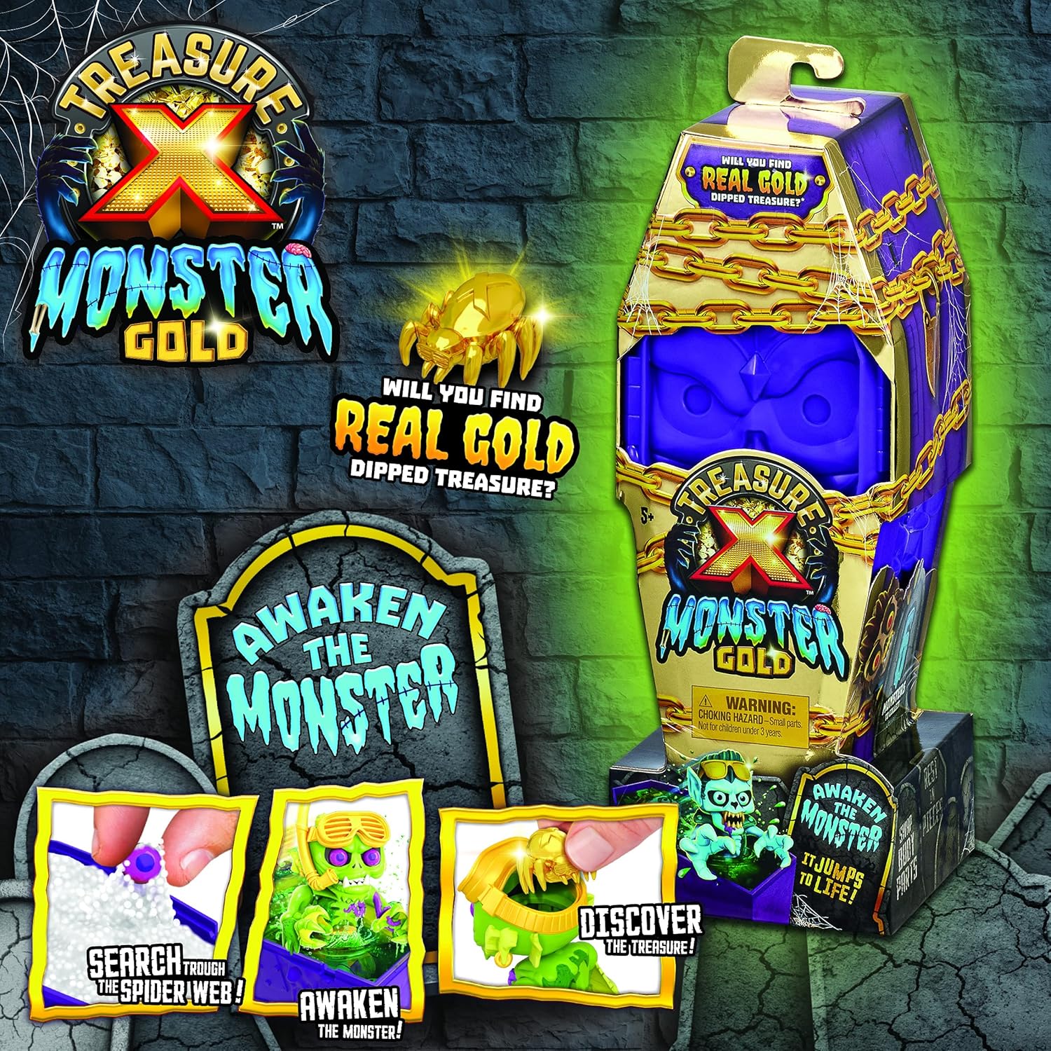 Treasure X Monster Gold Monster Coffin 13 Levels Of Adventure Will You