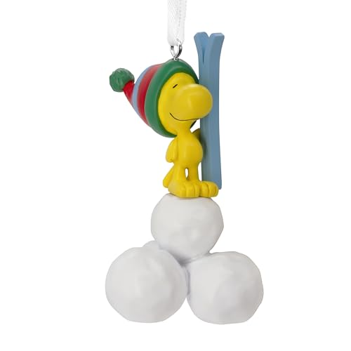 Hallmark Woodstock - Decorazione da appendere a forma di arachidi, decorazione per albero di Natale, in resina, regalo per Natale