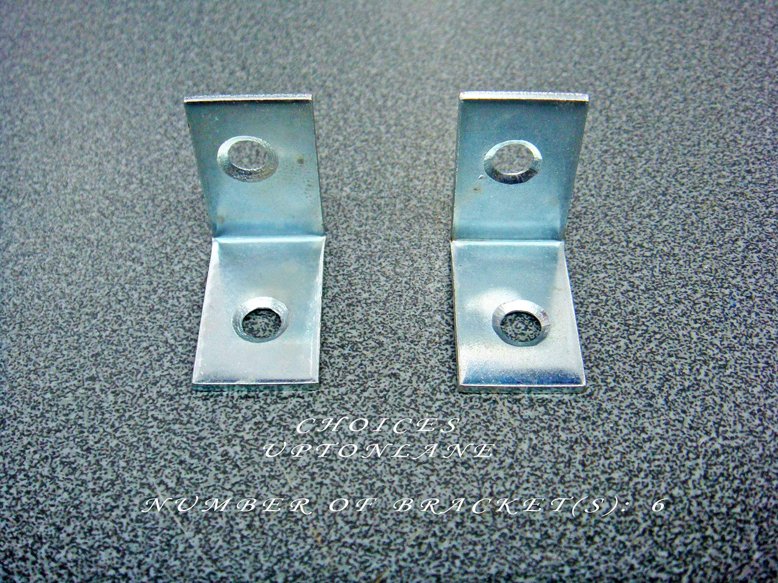 AK CORNER L SHAPE BRACE FIXING SELF SUPPORT ANGLE JOINT ZINC PLATED BRACKET 25MM (NUMBER OF BRACKETS: 6)