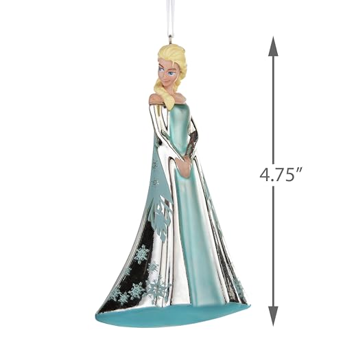 Hallmark Elsa the Snow Queen Blown Glass Ornament, Frozen Tree Decoration, Disney Hanging Ornament - Image 3