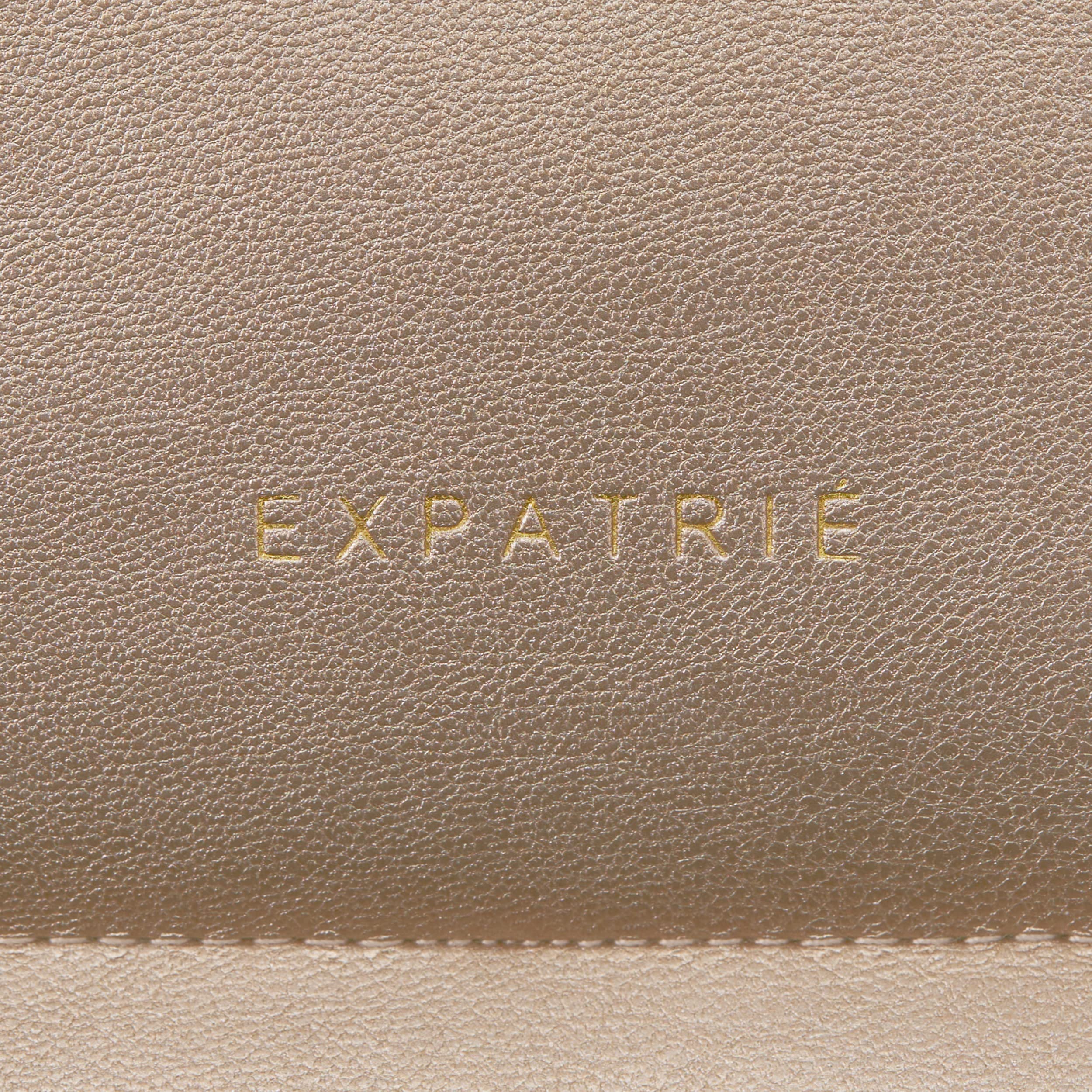 Expatrié Handtasche Damen Klein Gold - Zoe Small - Clutch Tasche aus Veganem Leder - Elegante Kleine Umhängetasche für Hochzeit Ausgehen & Party