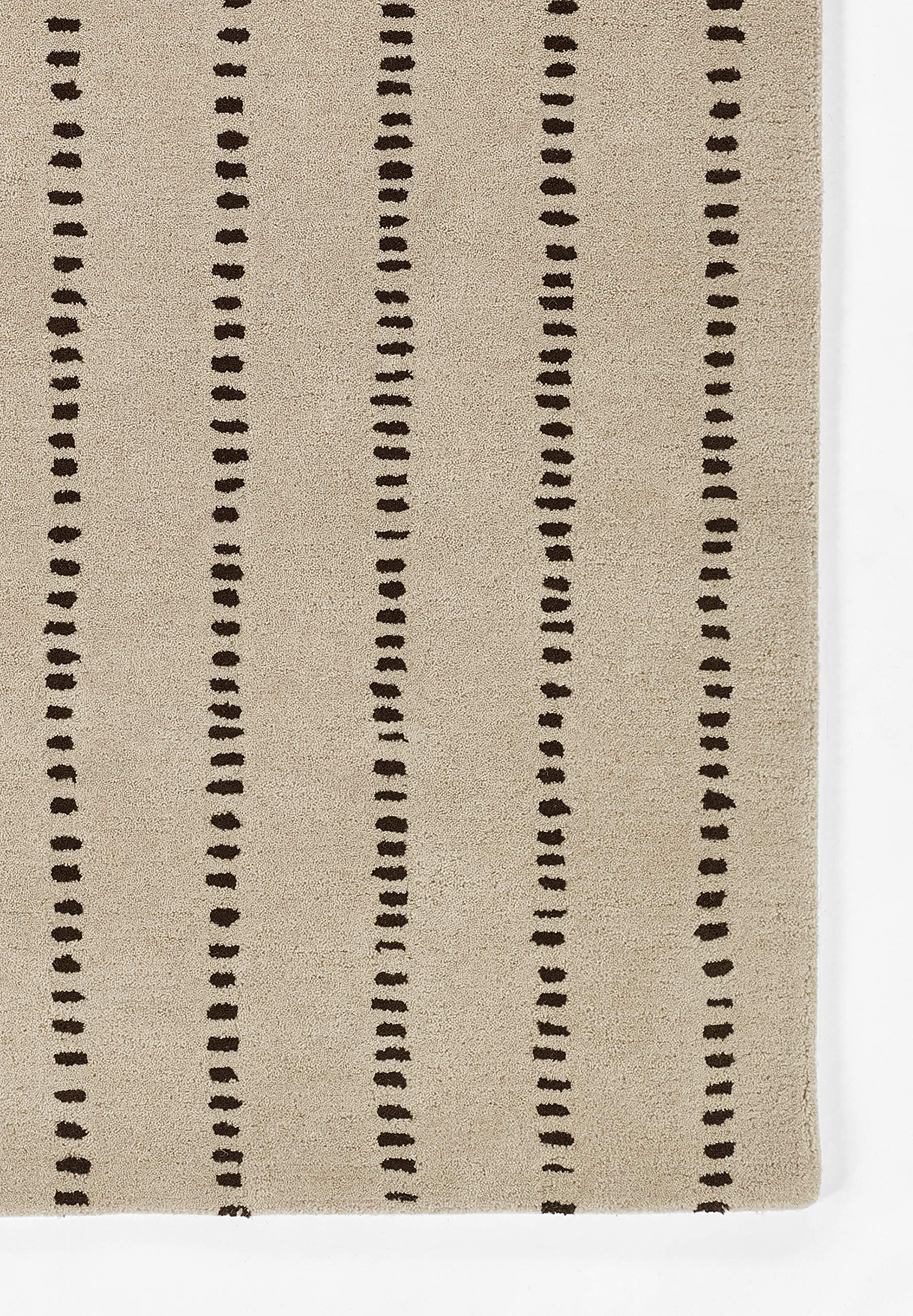 Momeni Simba Wool Hand Tufted Contemporary Indoor Area Rug, Ivory, 2'6