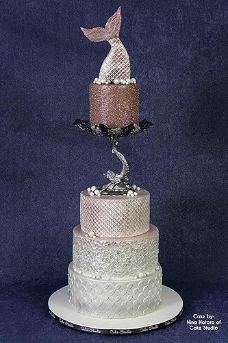 Miniatura 9 de Marvelous Molds Anillo de boda doble Onlay de silicona para decoración de pasteles con fondant  Glaseado de pasta de goma