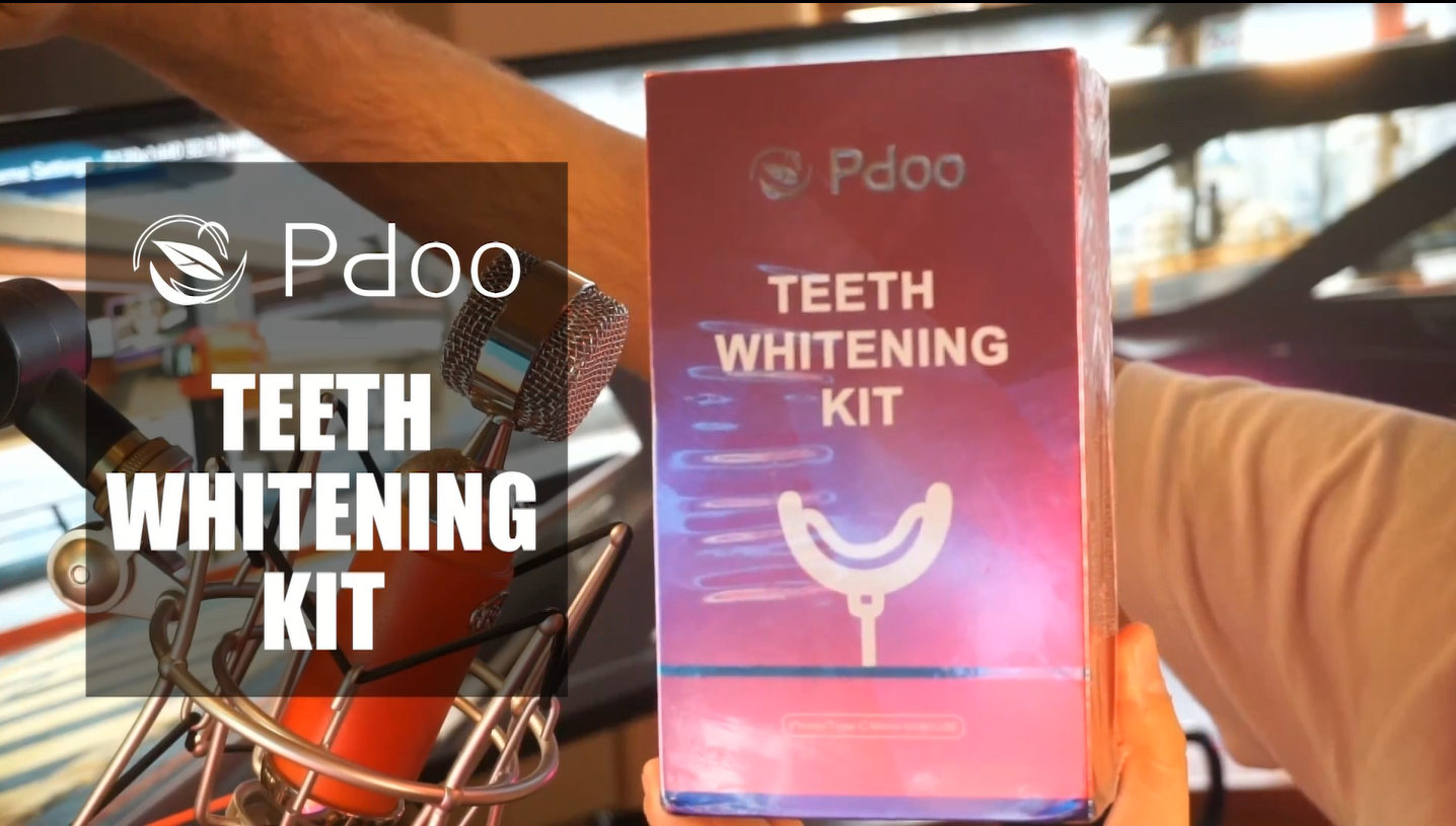 PDOO Teeth Whitening Kit with LED Light for sensitive teeth
