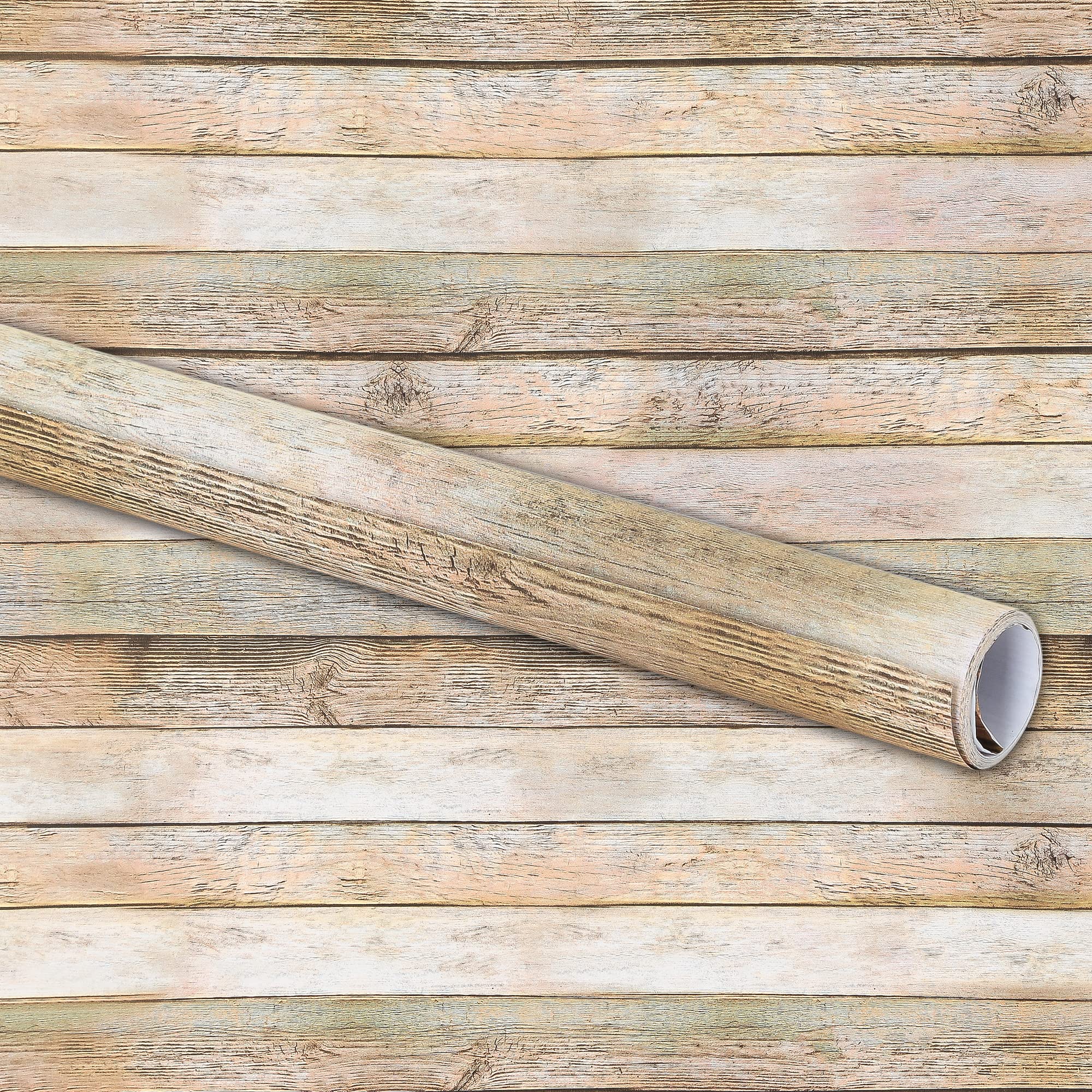 Bulletin Board Paper Roll, Rustic Wood, 48 Inch x 12 Foot Roll, 1 Each