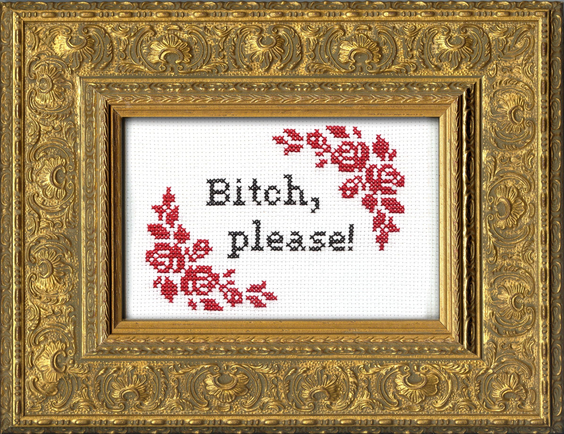Subversive Cross Stitch 'Bitch Please' Deluxe Kit