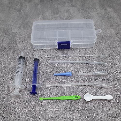 Miniatura 5 de Baby Bird Gouldian Zebra Finch Canary Society Bird Pet Hand Cría Jeringas de alimentación Tubos de cultivo (9 unidades)