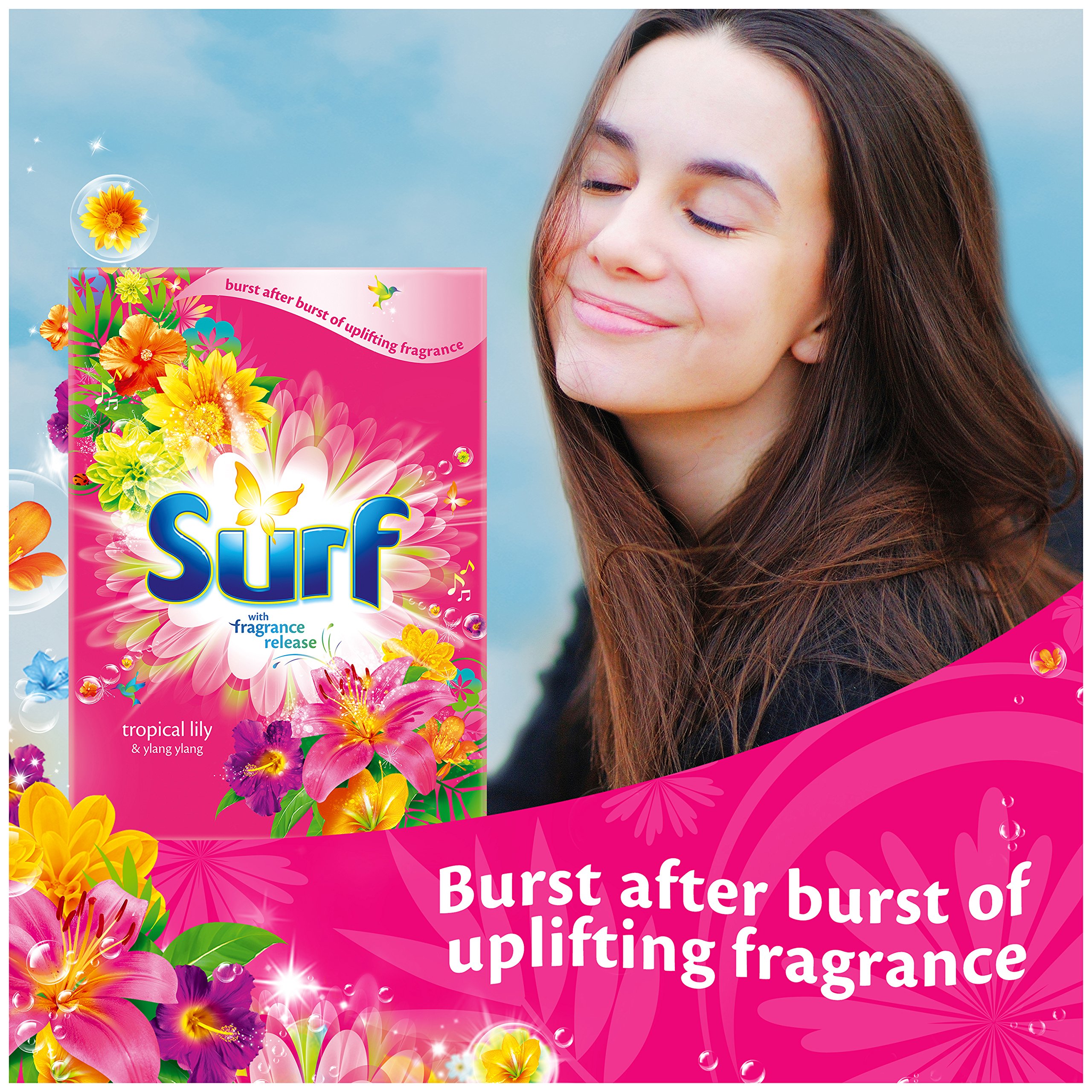 Surf Detersivo in polvere con giglio tropicale e ylang, 120 lavaggi, 8,4 kg