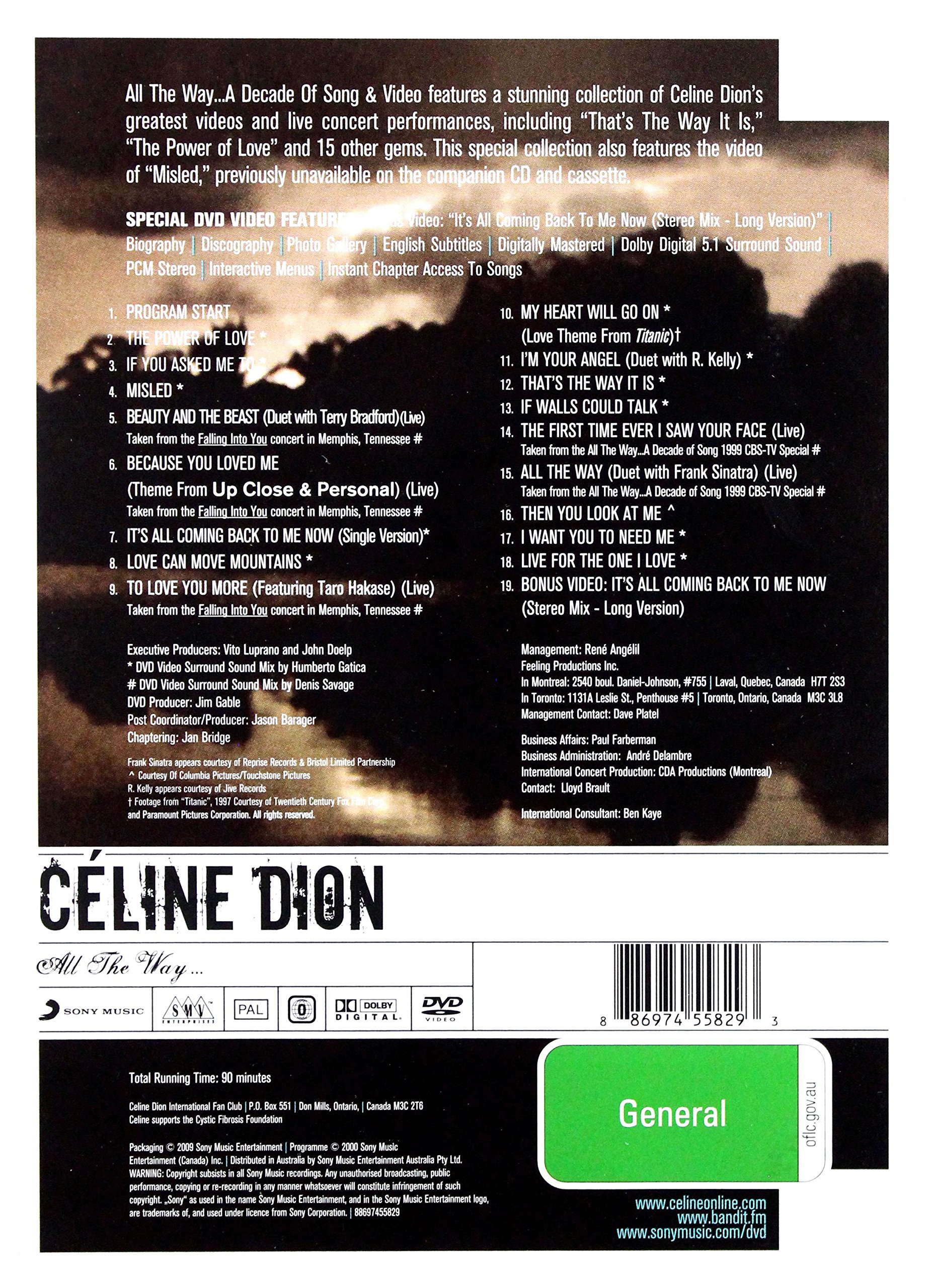 Céline Dion-All The Way A Decade of Song & Video