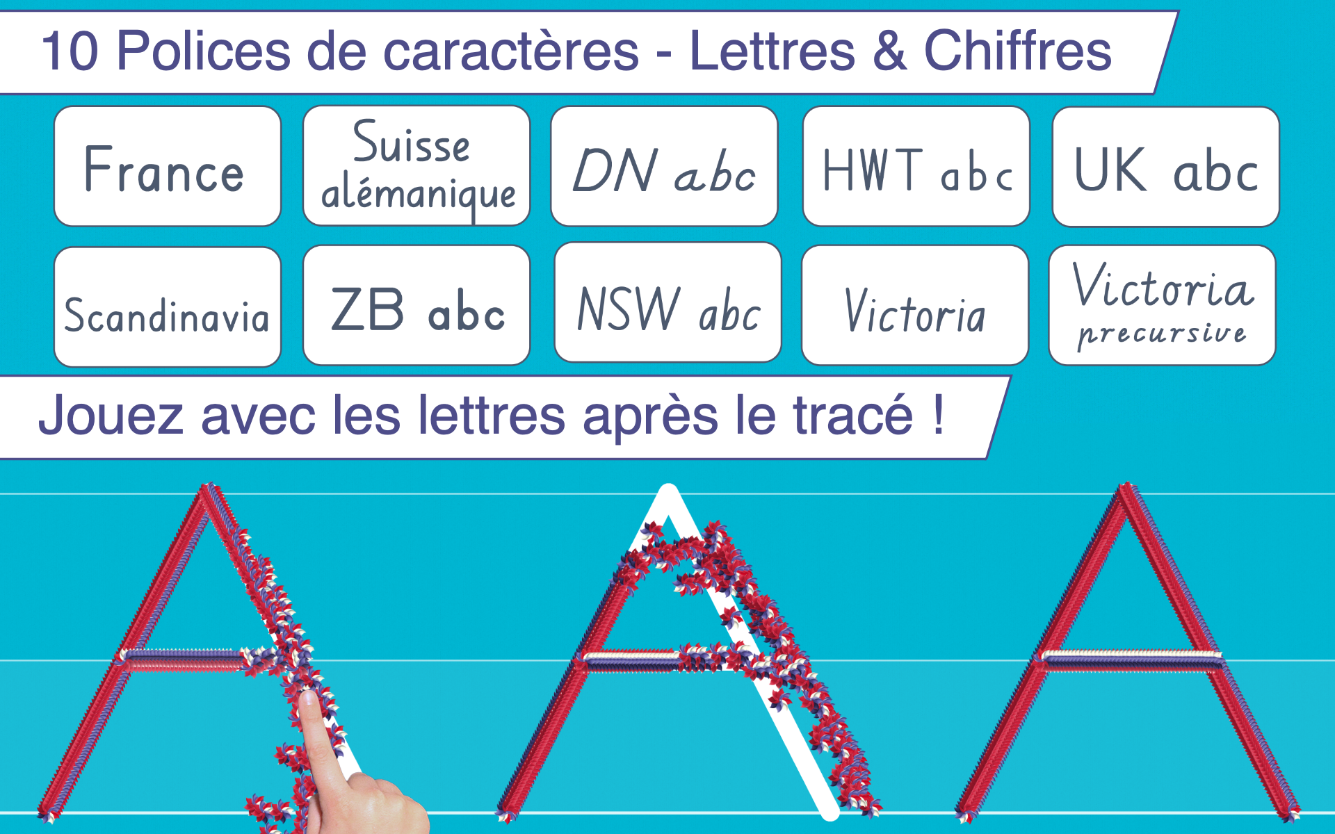 J'écris en script - apprendre à écrire les caractères d'imprimerie