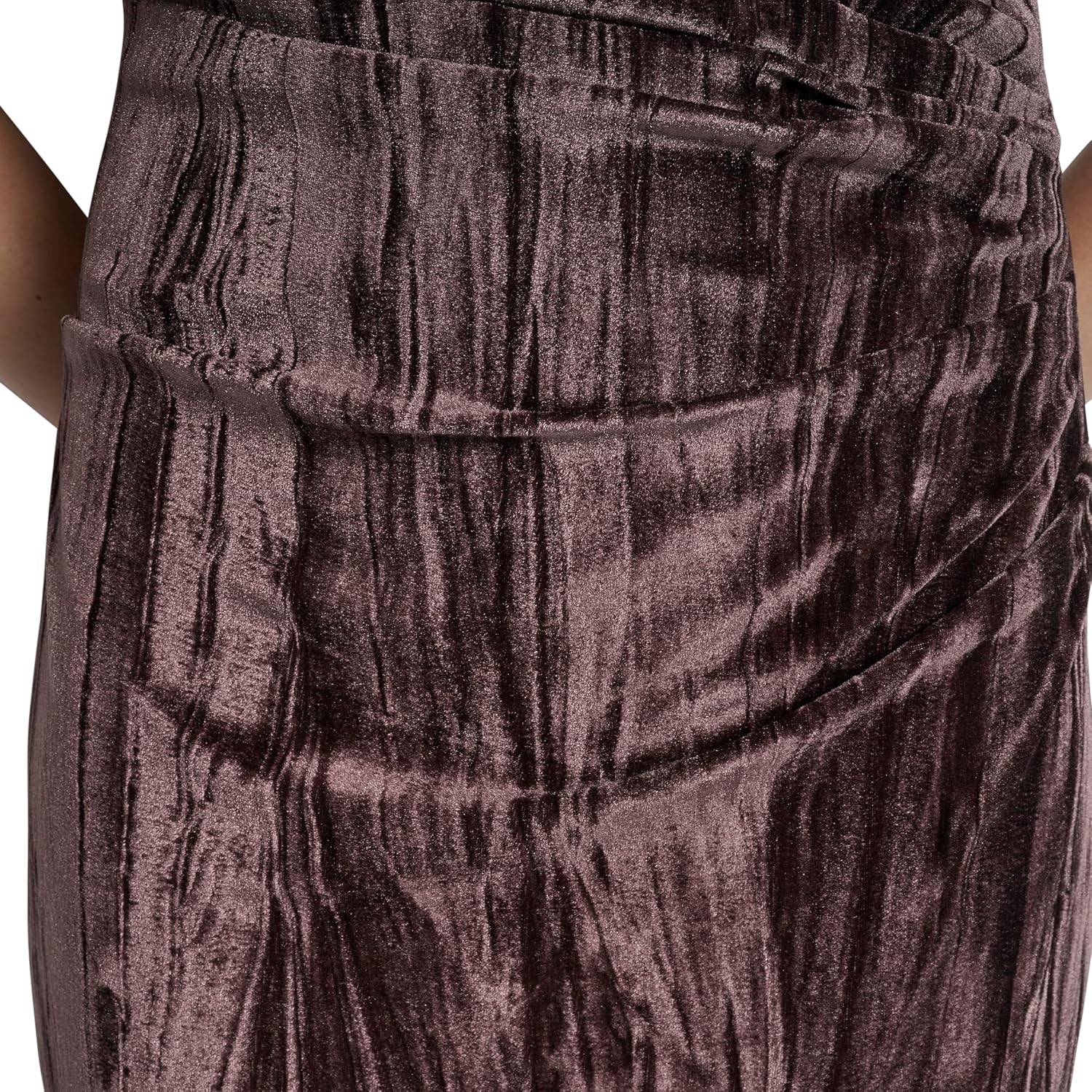 DKNY Women's Sleeveless Jewel Neck Ruched Bodice Mini Dress - Image 6