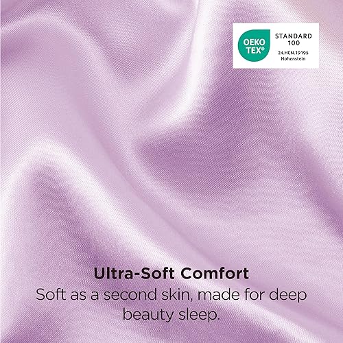 Vista 58 de Bedsure - Juego de 2 fundas de almohada de satén 06 - negro