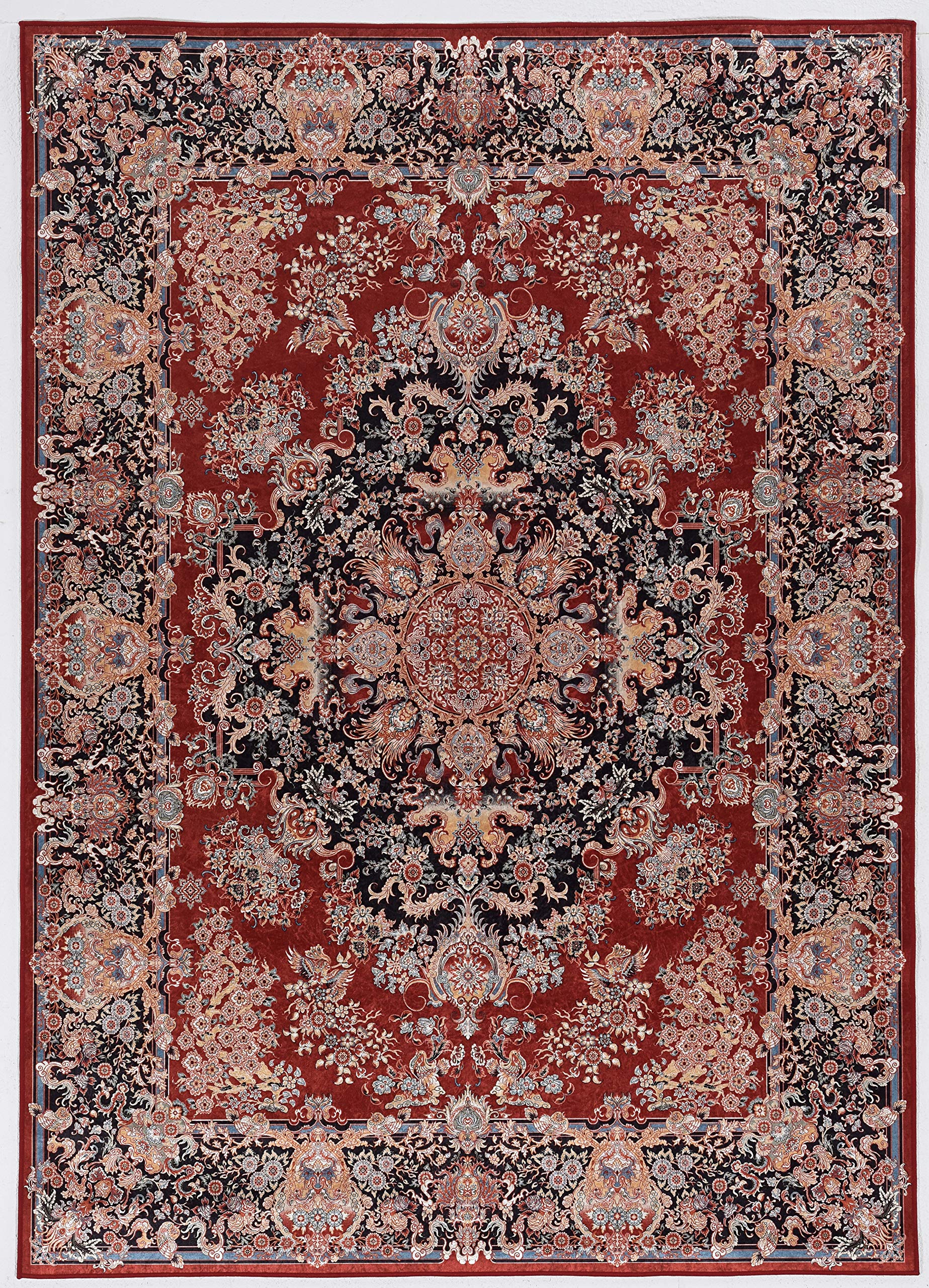 Linon Home Decor Products Honora Hemingway Red Navy 33 x 5 Accent Rug