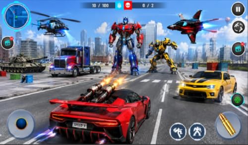 Multi Robot Transform Battle Simulator : Robot Game City Rescue Mission – vue 2