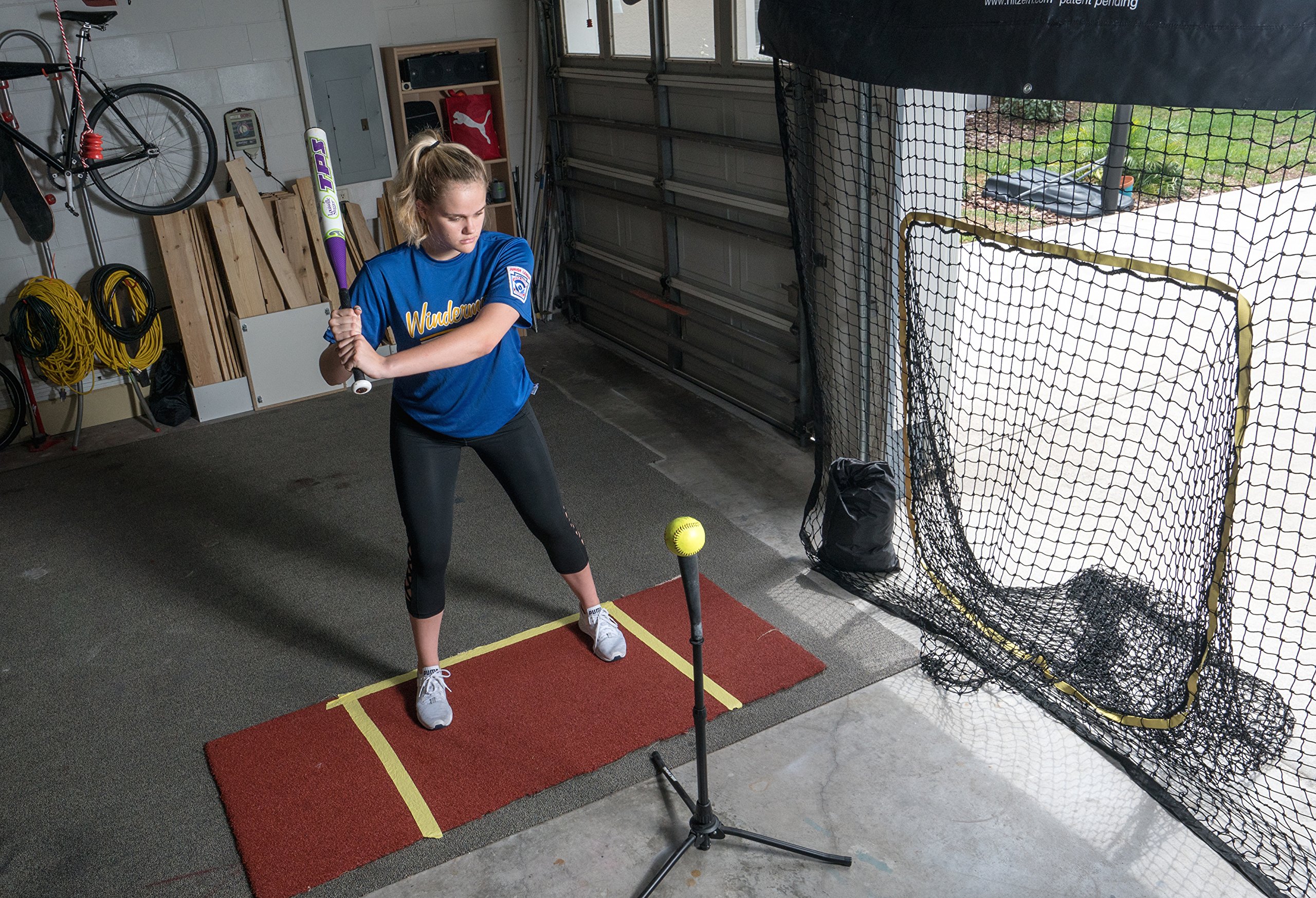 baseball hitting net garage