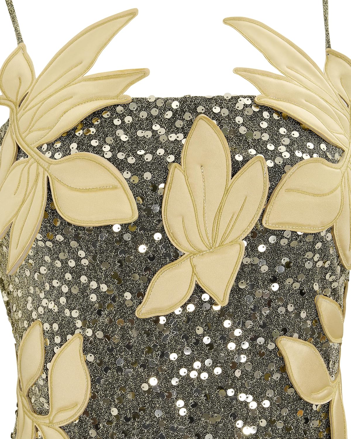 JW PEI Women's Araminta Sequined Gown with Floral Details - Gold - Image 2