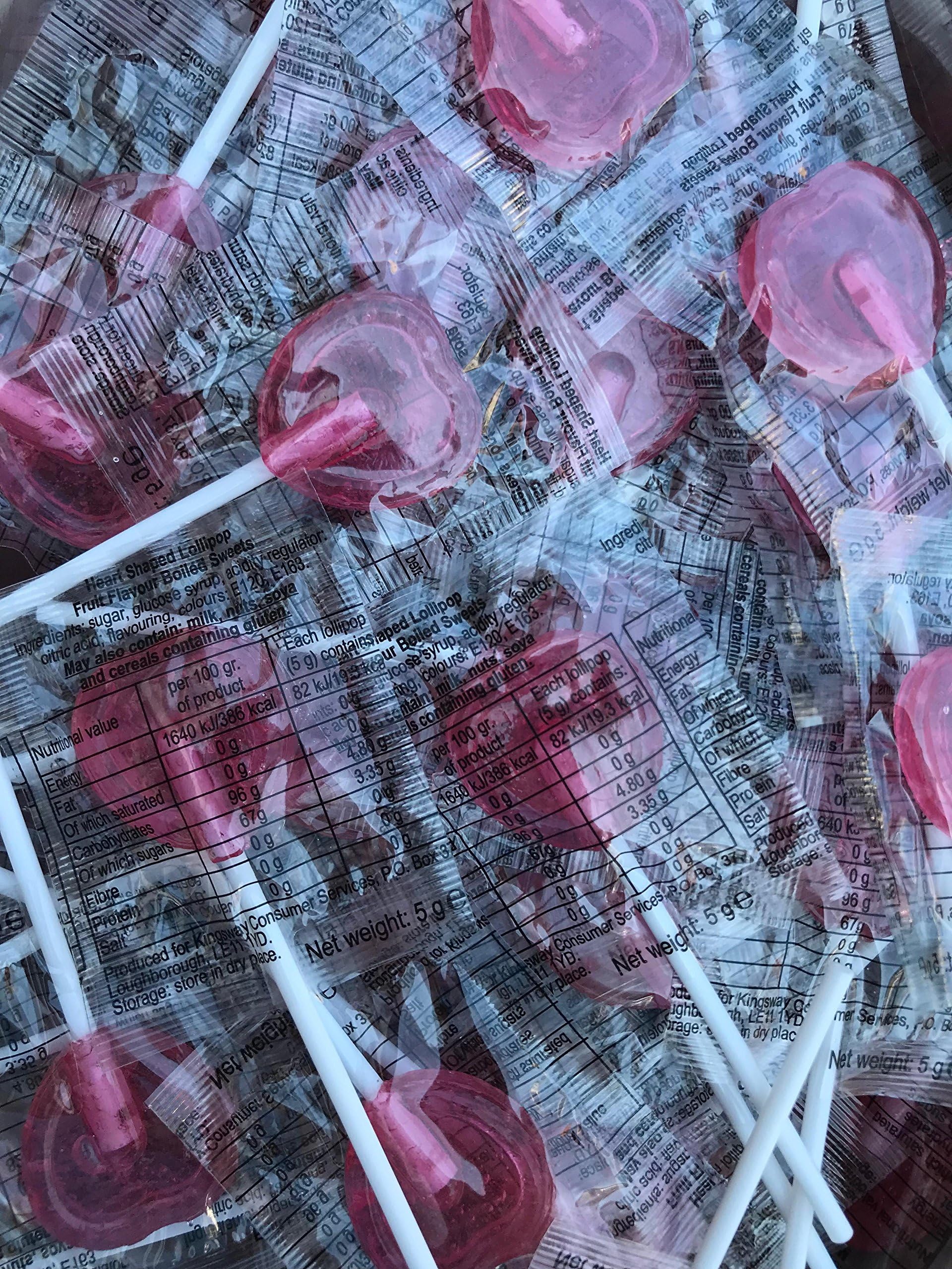 Heart Lollies x20 Lollipops