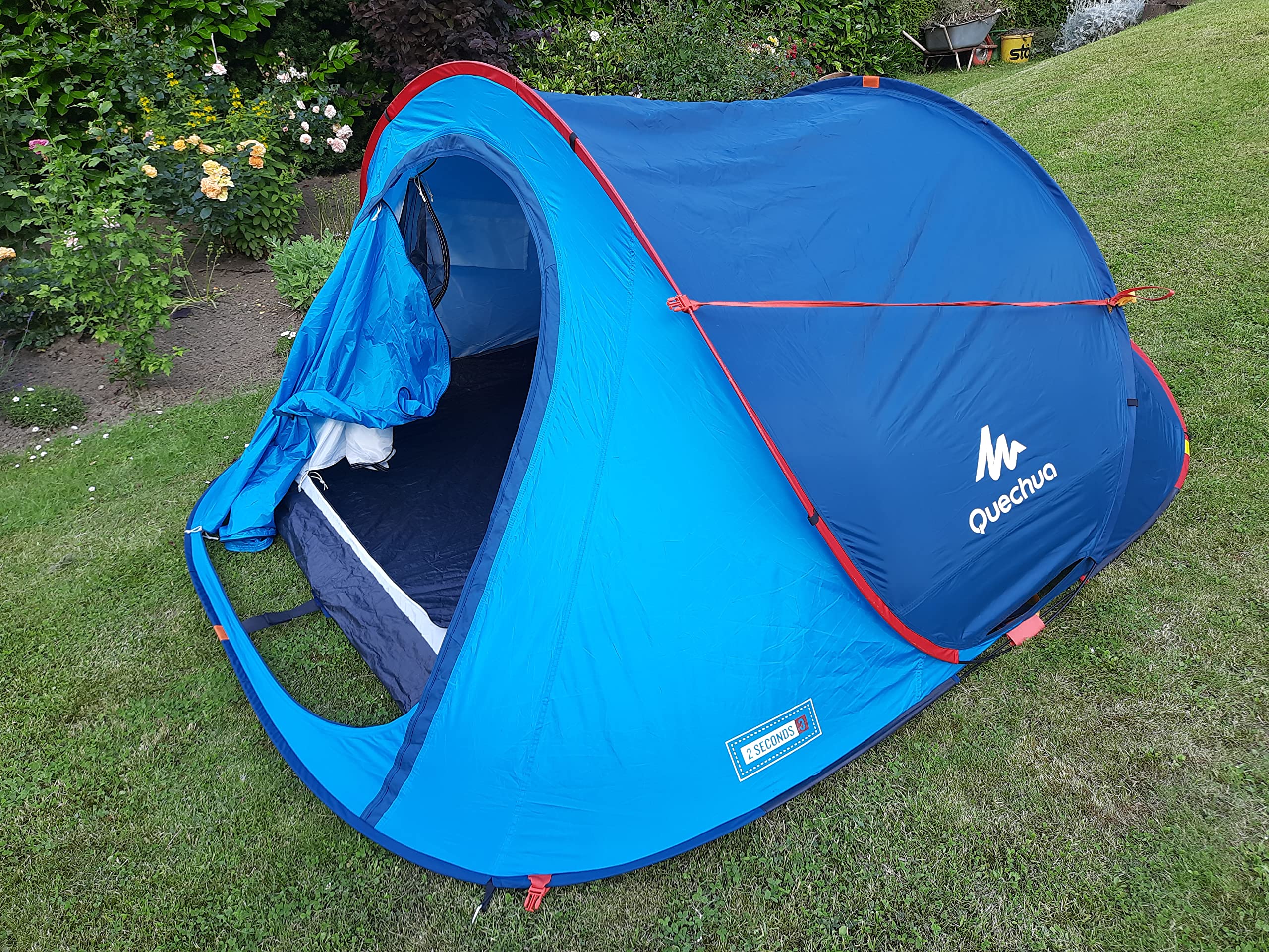 Quechua Wurfzelt 2 Seconds Easy 3 Popup Wurfzelt fr 3 Personen  (Sonderedition Petrol - Blau) : Amazon.de: Sport & Freizeit