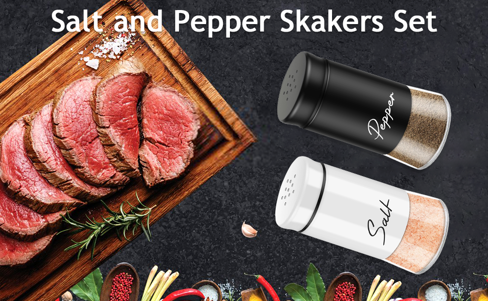 Enseble Salière Et Poivrière Avec Fond En Verre De 118 L Avec