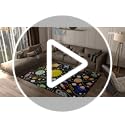 Solar System Rugs for Boys - 3x5 ft Outer Space Children Play Area Rug Satellite Rockets Pattern Satellite Rockets Play Mat Rug for Boys Girls Galaxy Carpet Mat for Dinning Dorm Living Room