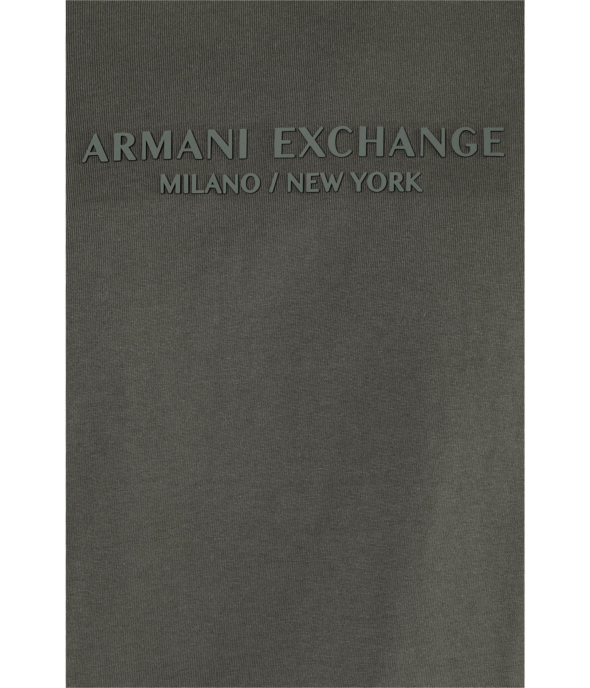 Armani Exchange Short Sleeve Front Milano-New York Logo Lettering Camiseta para Hombre