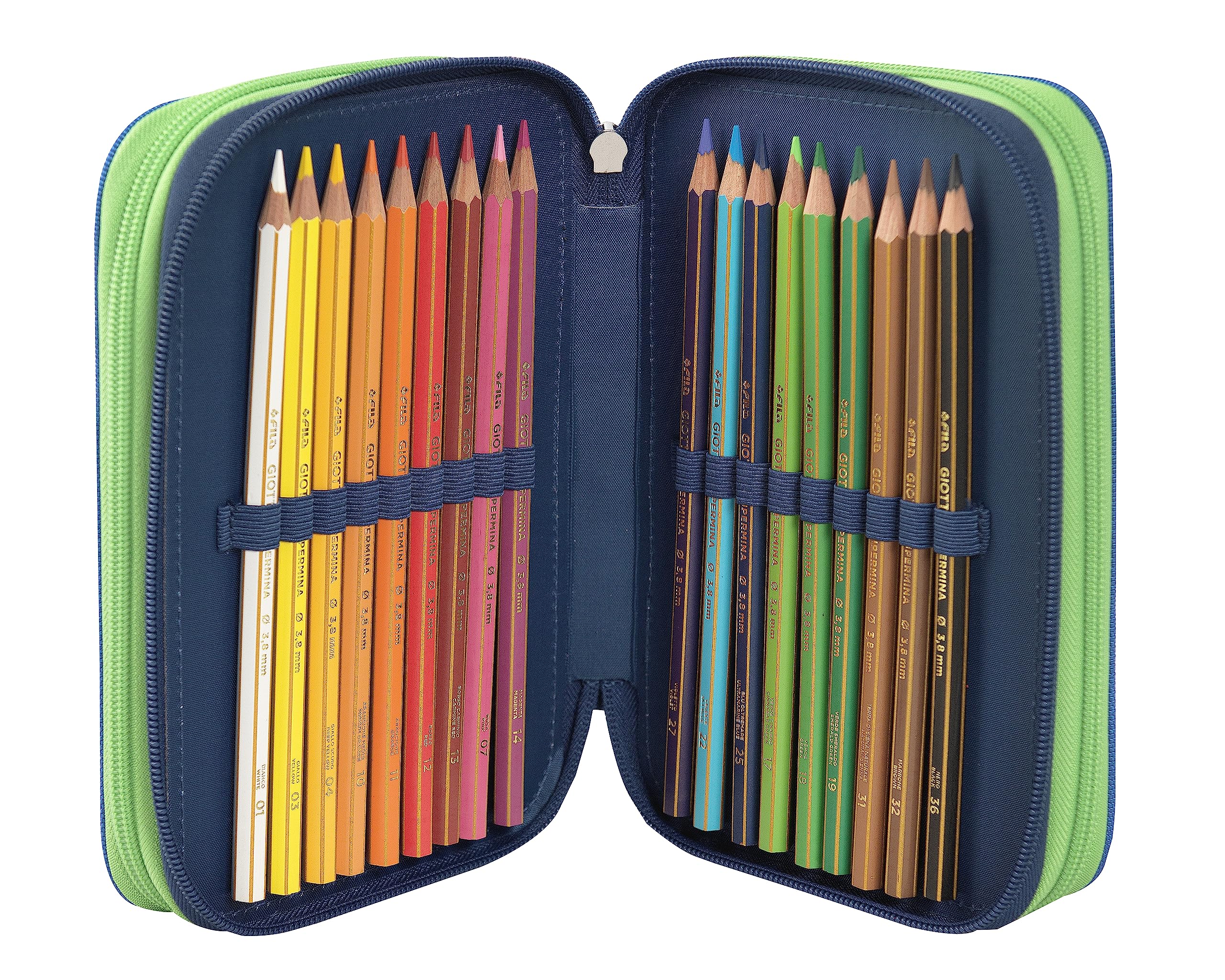 MINECRAFT - Astuccio 3 Scomparti Bambina e Bambino con Cancelleria Scuola Integrata e Vani Portapenne + Penna Cancellabile - Astuccio Scuola Organizer Grande, Blu - 20x12Hx7