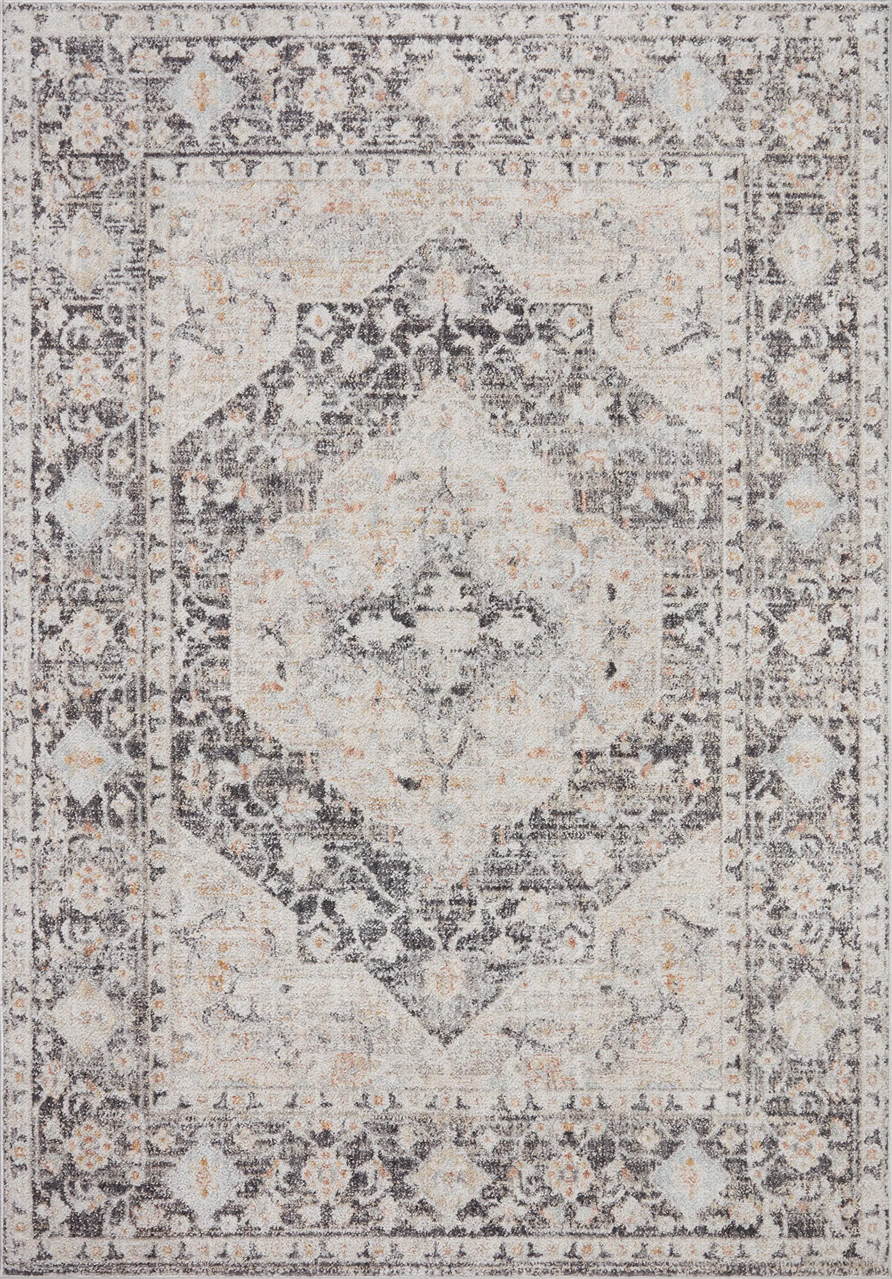 Loloi II Monroe Collection MON-01 Charcoal/Multi 2'-6" x 7'-9" Runner Rug