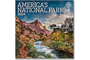 America's National Parks 2024 Mini Wall Calendar, 7"x7"