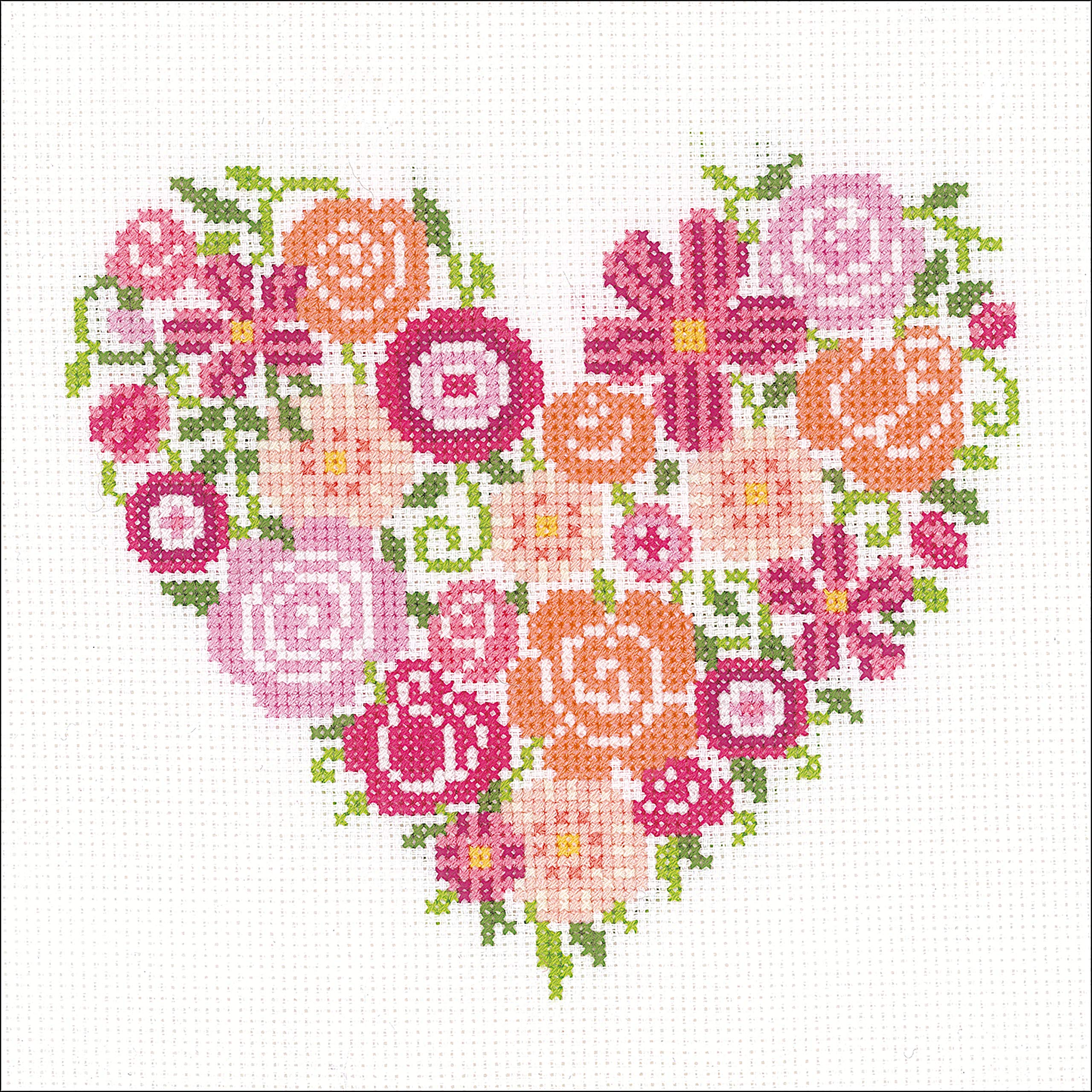 Ultimate Floral CROSS STITCH/クロスステッチ Amazon.com: Kraftex Stamped Cross Stitch Kits for Beginners