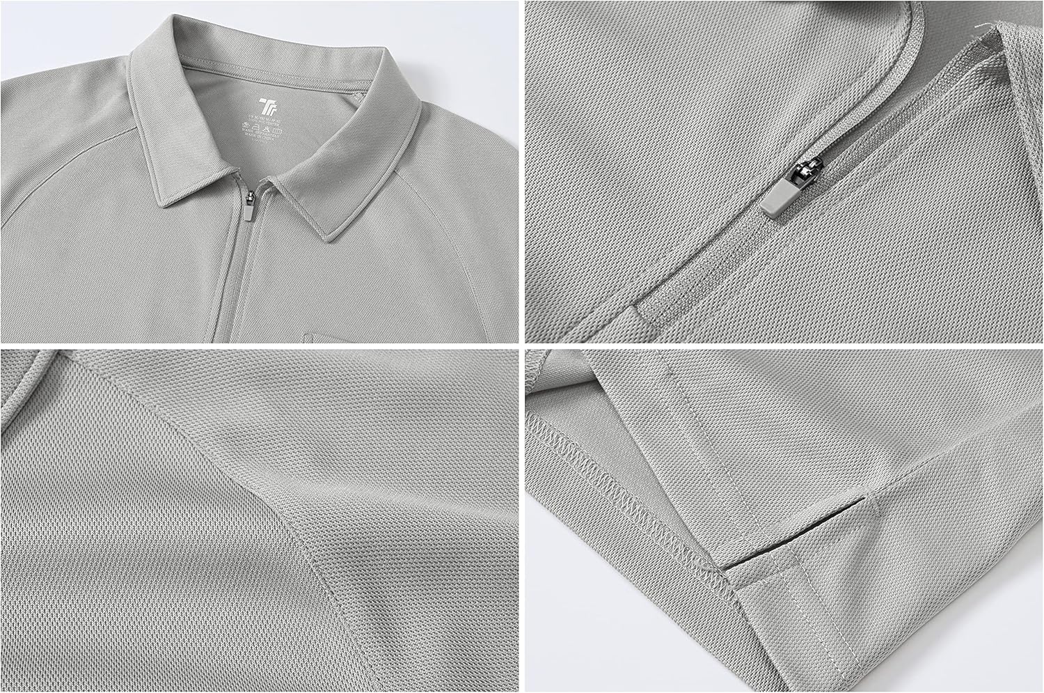 Rdruko Men's 1/4 Zip Polo Shirts with Pocket Summer Short Sleeve Breathable Quick Dry Golf Tennis Tops Casual Smart Work T Shirts 6 A1XNrdIC4JL. AC SL1500