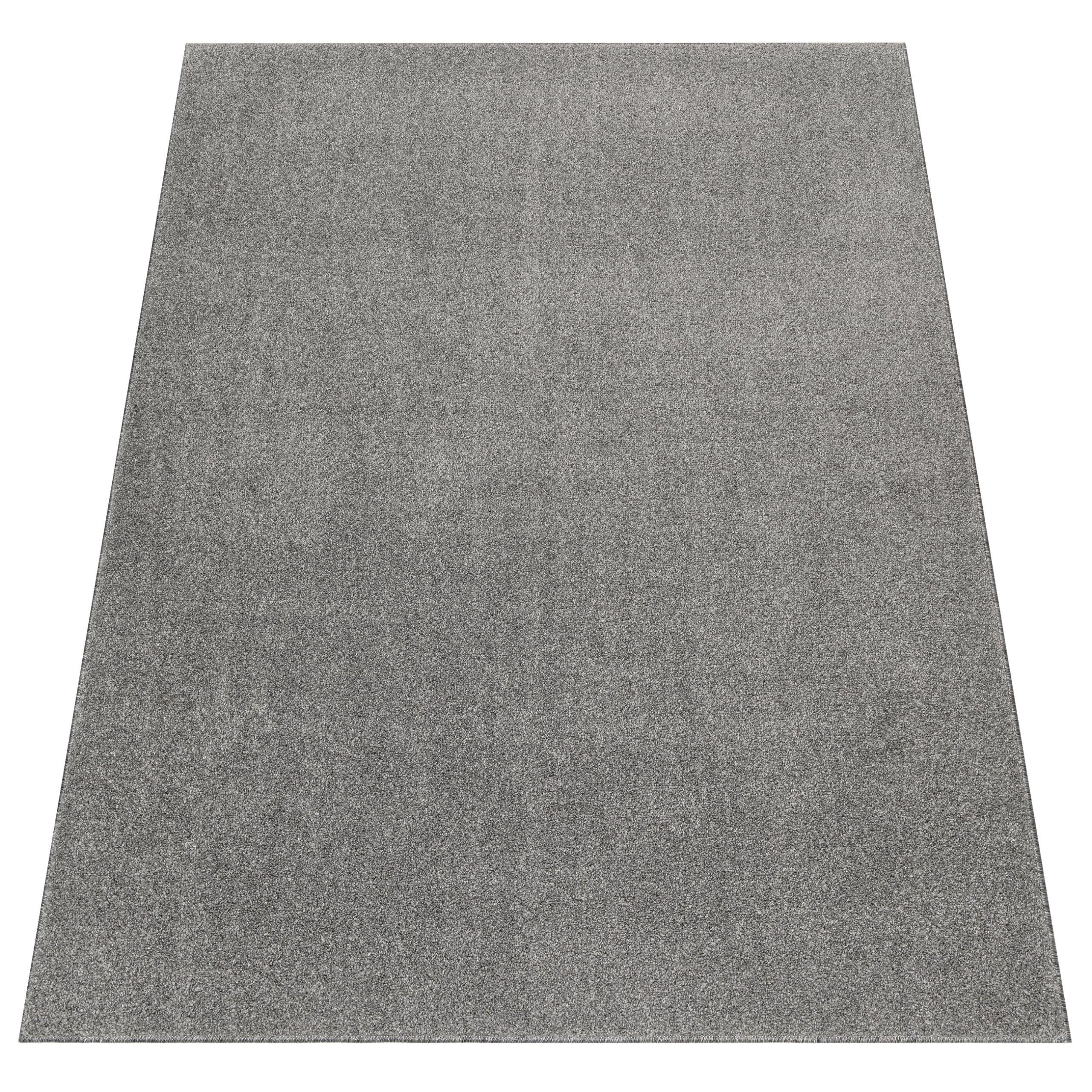 TAPISO Noyan dywan z krótkim włosiem, antypoślizgowy, szary, jednokolorowy, nadaje się do prania, nowoczesny design, można prać w pralce, antypoślizgowy, do salonu, sypialni, Öko-Tex, 240 x 340 cm