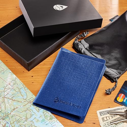 Miniatura 7 de Skog Å Kust Cartera impermeable flotante Plånbok, Azul, Bi-fold