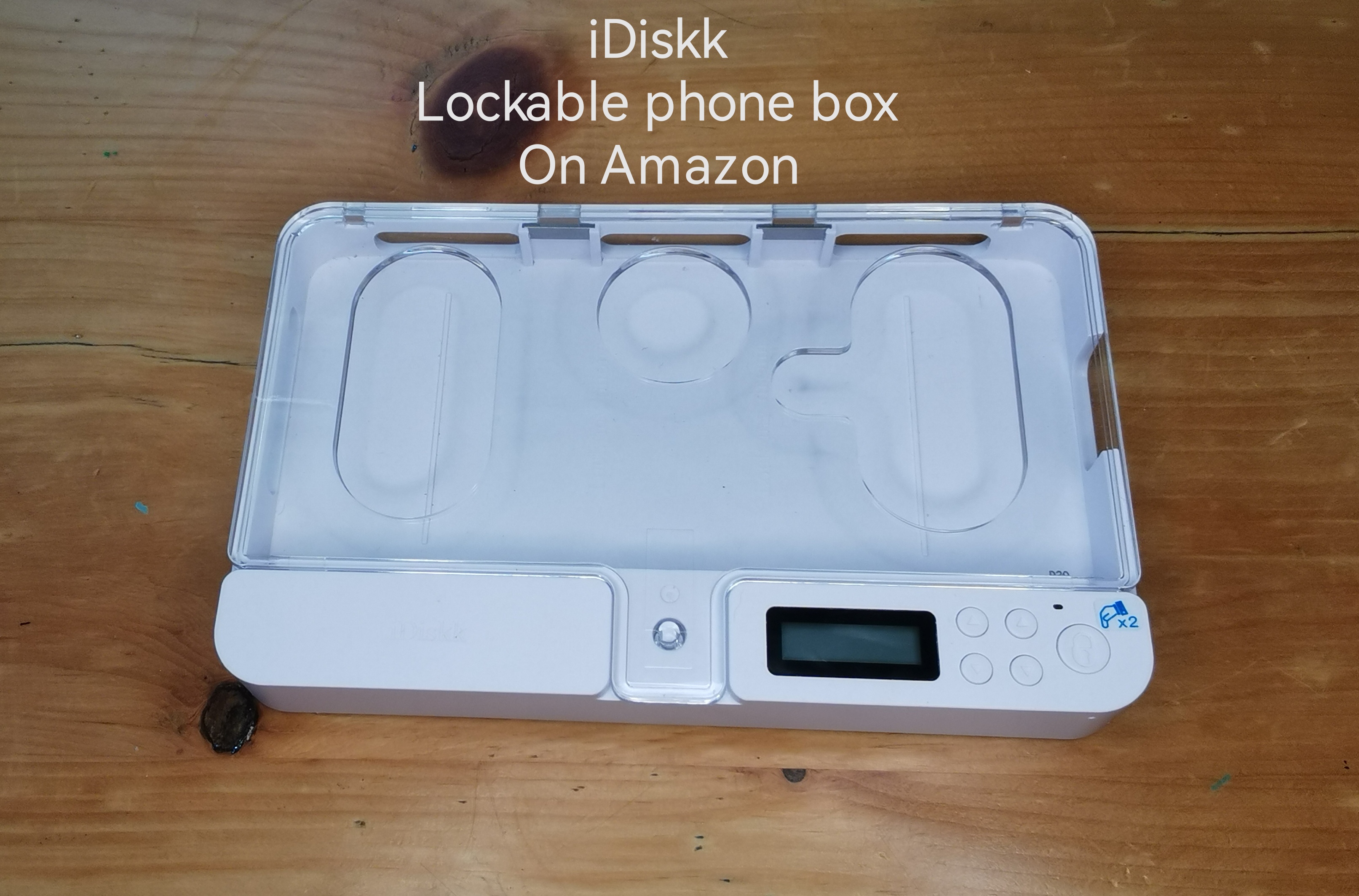 Watch iDiskk lockable phone box with 99 hours lock time. on Amazon