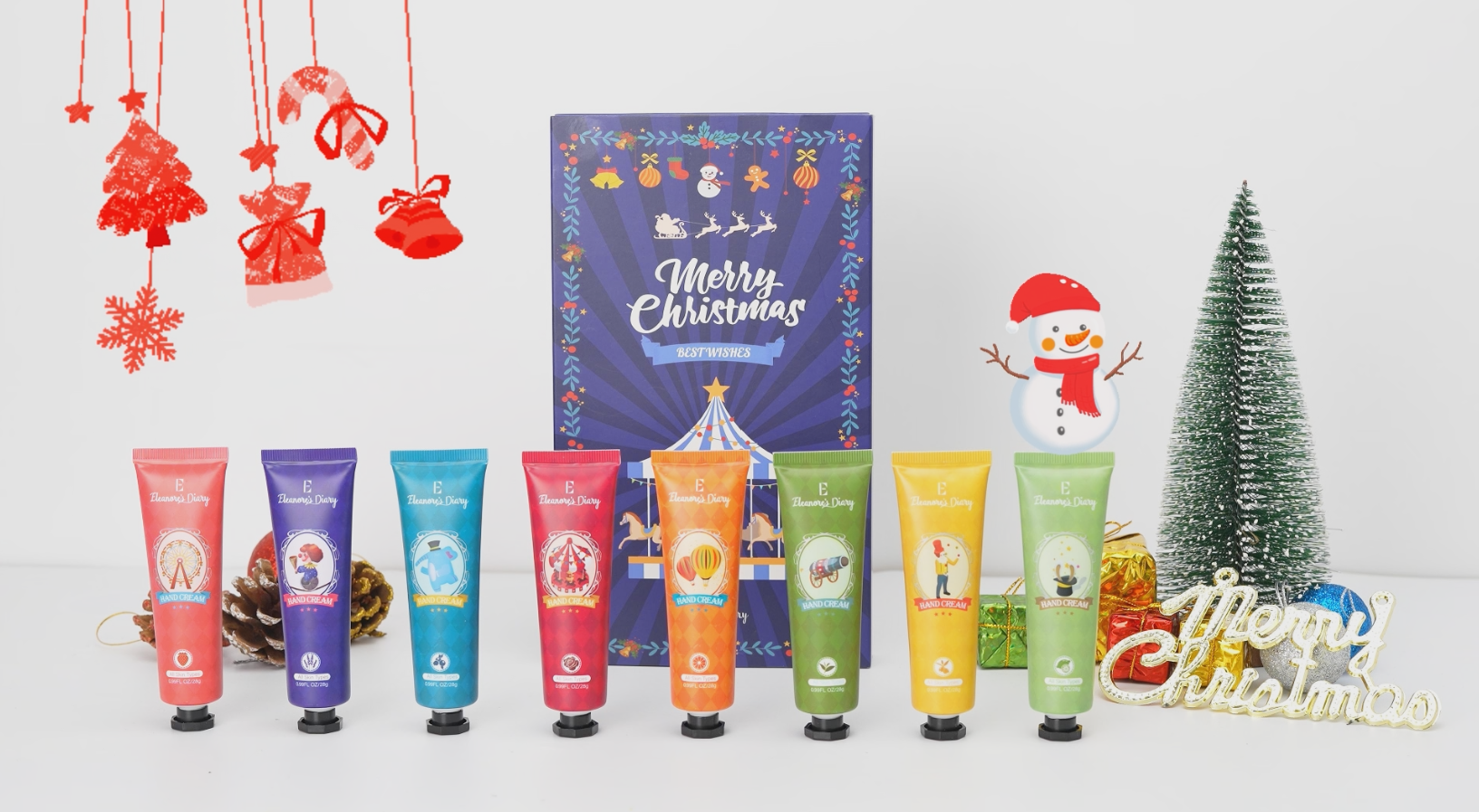 Horuili® Handcreme-Set – 5 Stück, Feuchtigkeitsspendend, Pflegend – Ideales Weihnachtsgeschenk